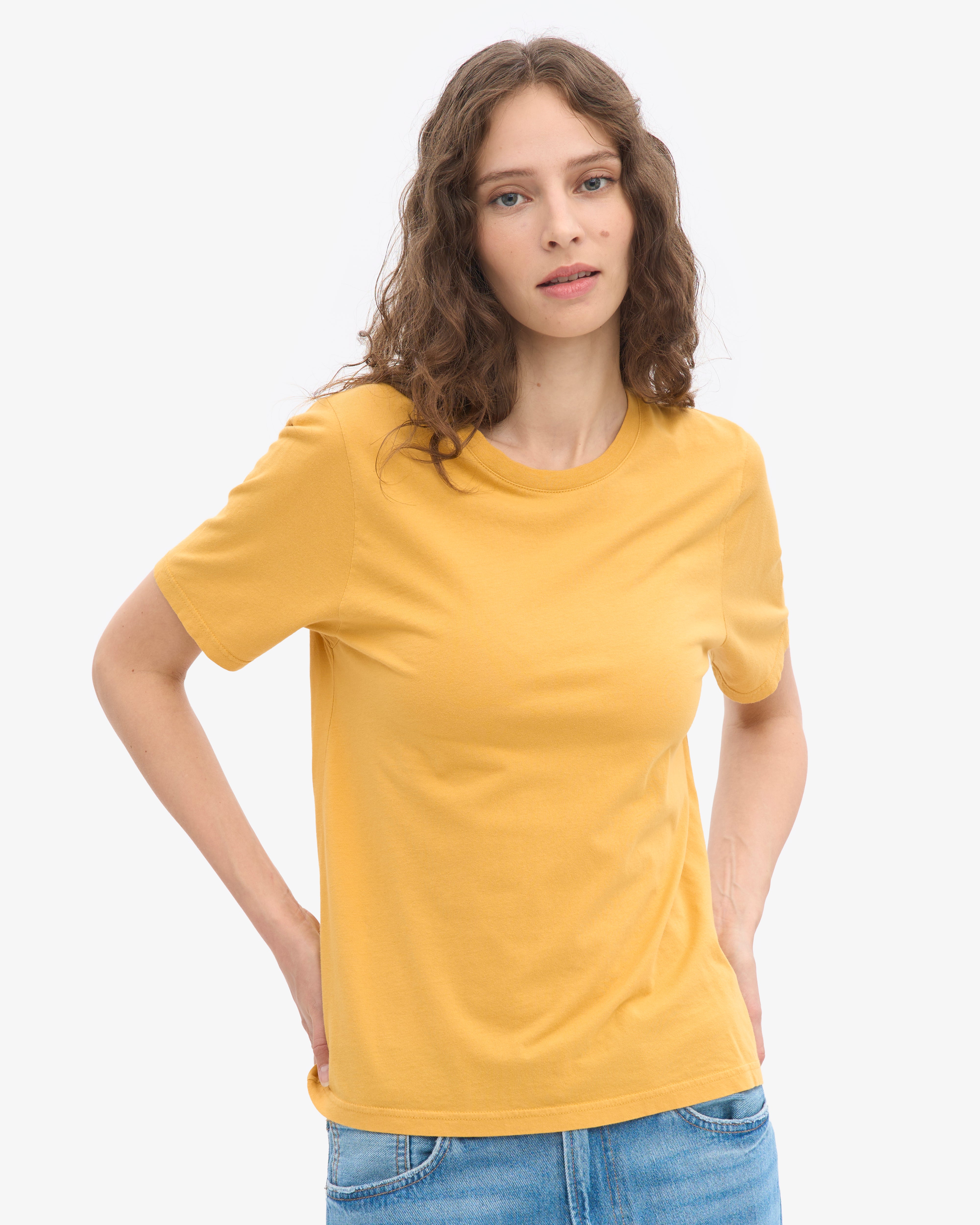 Women Light Organic Tee - Burned Yellow