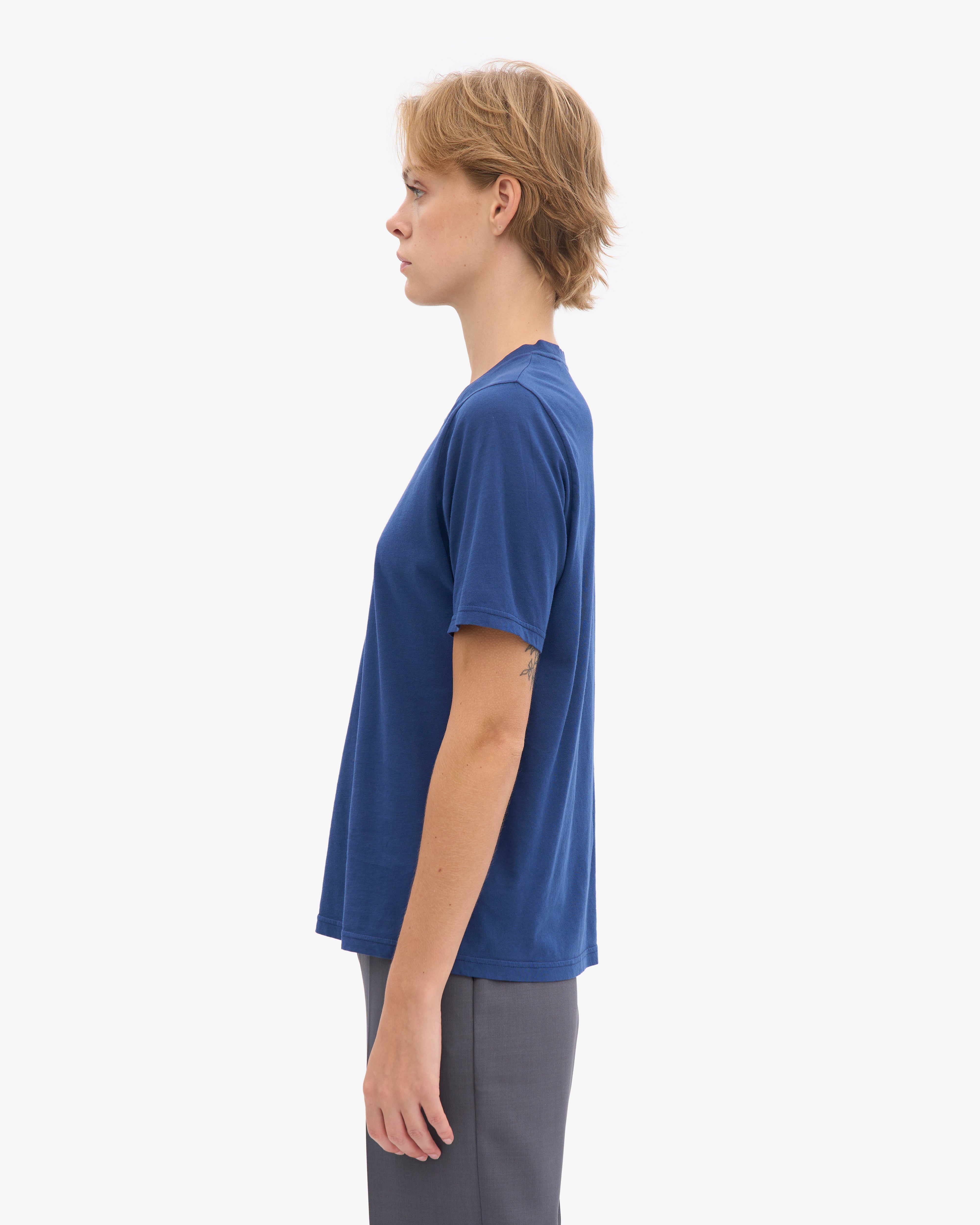 Women Light Organic Tee - Marine Blue