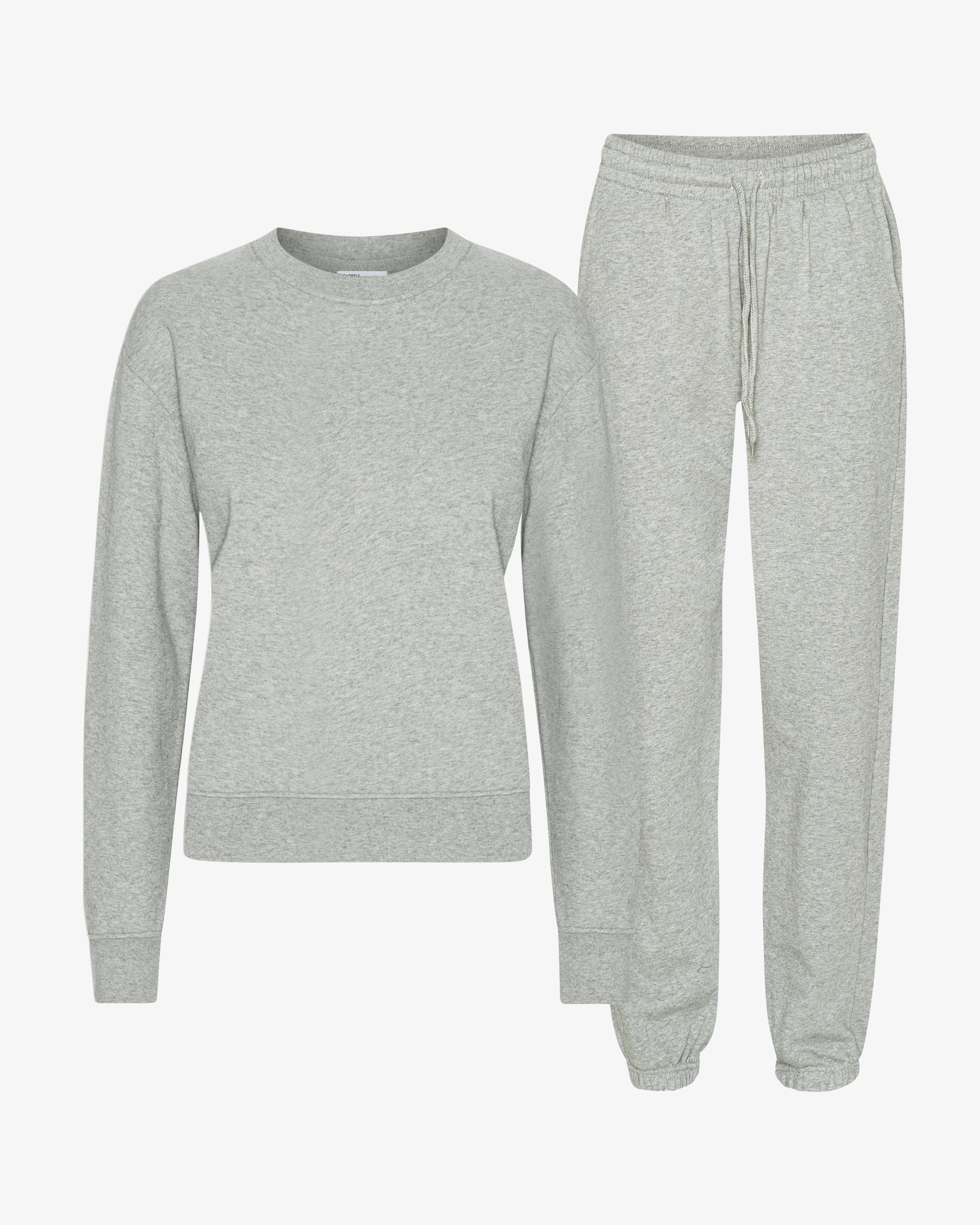 Organic Classic Sweatsuit - Heather Grey