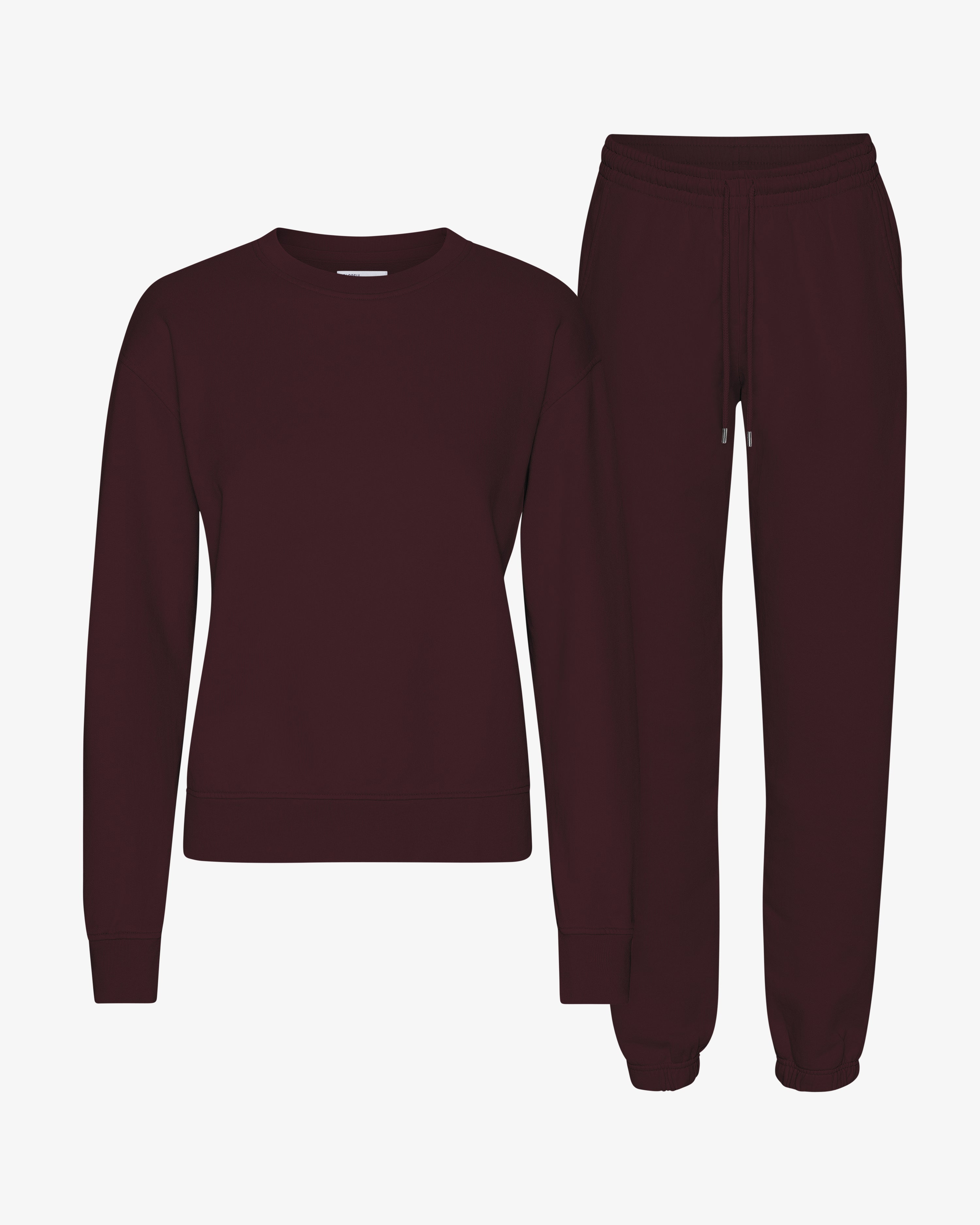Organic Classic Sweatsuit - Oxblood Red