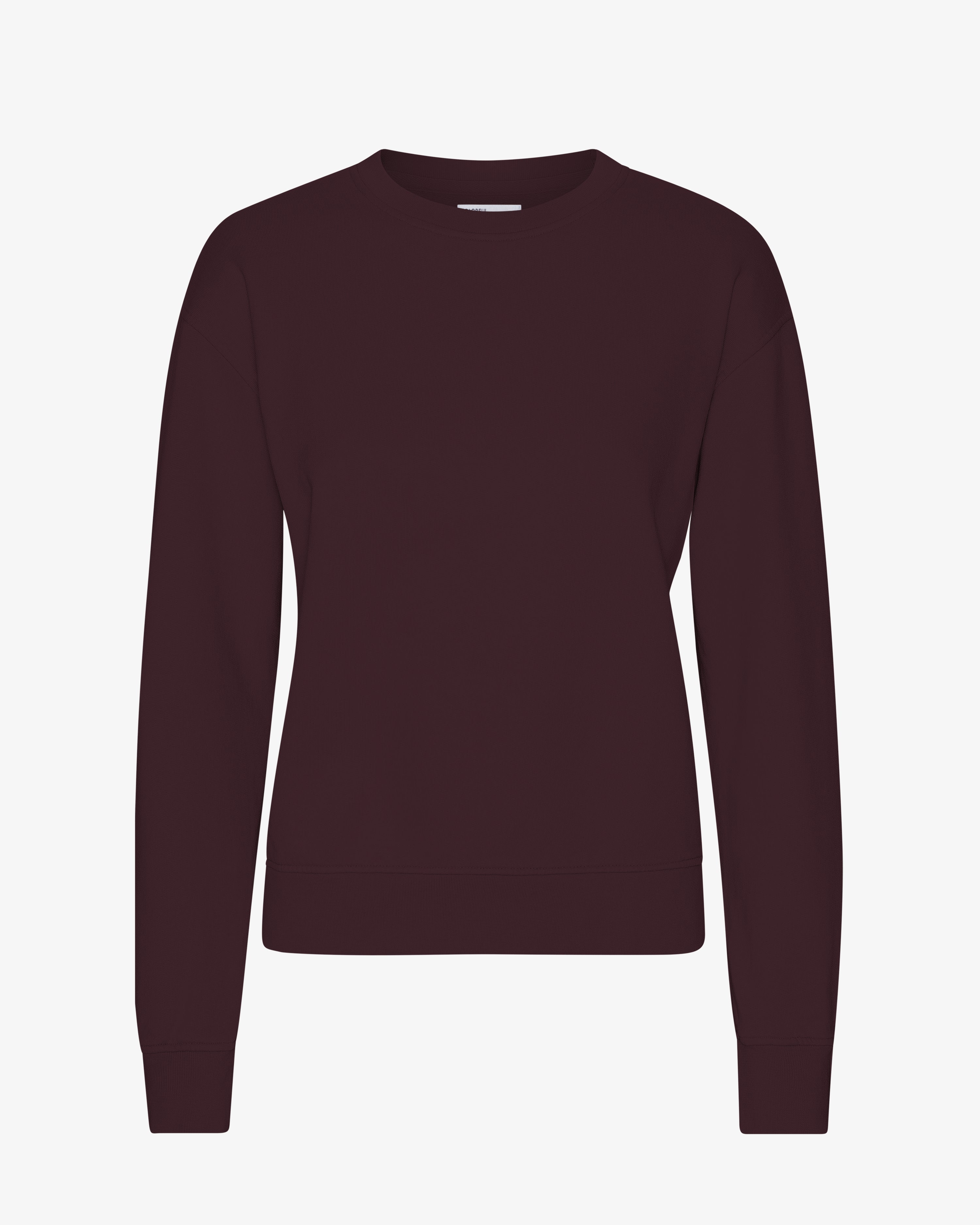 Women Classic Organic Crew - Oxblood Red