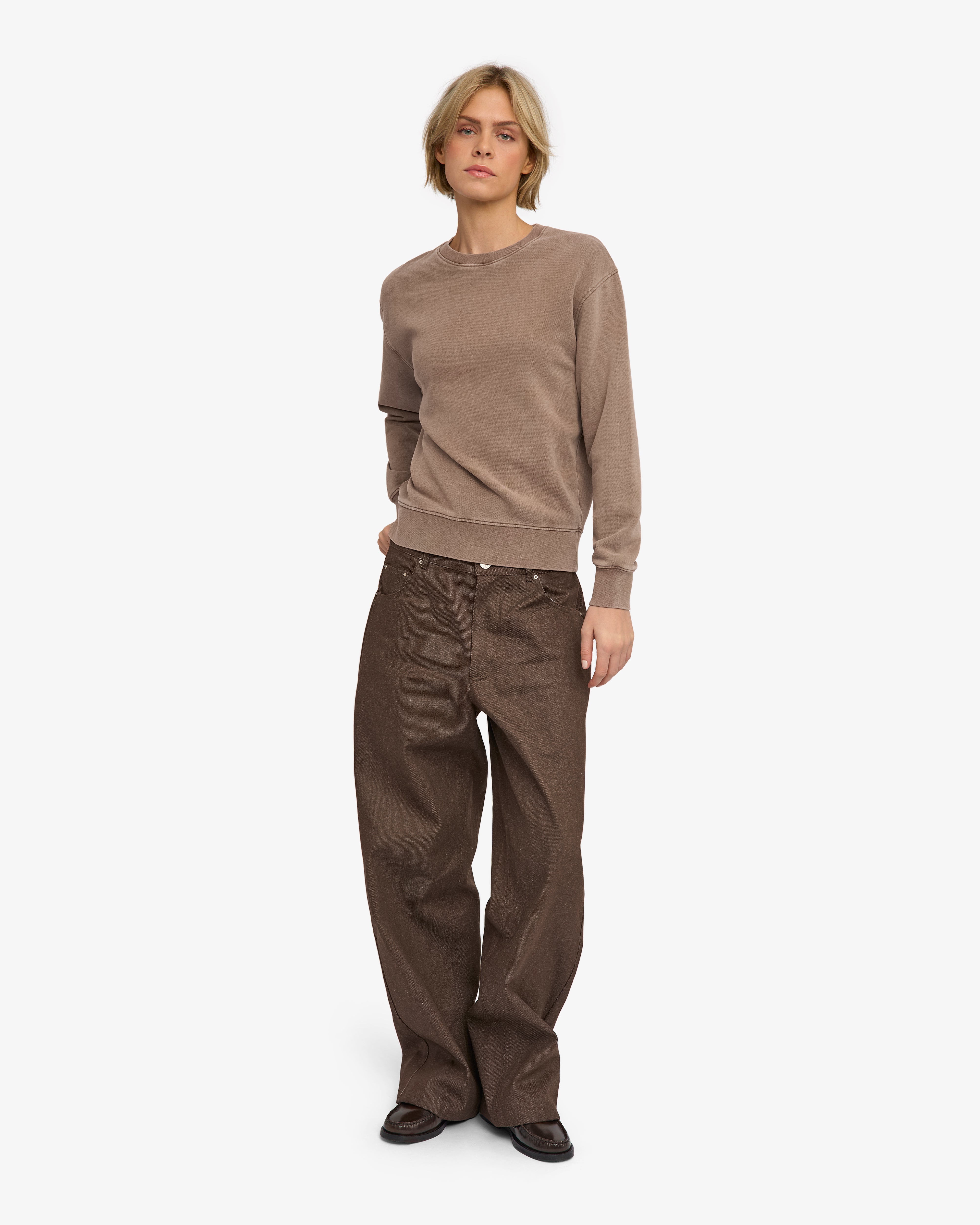 Women Classic Organic Crew - Faded Khaki