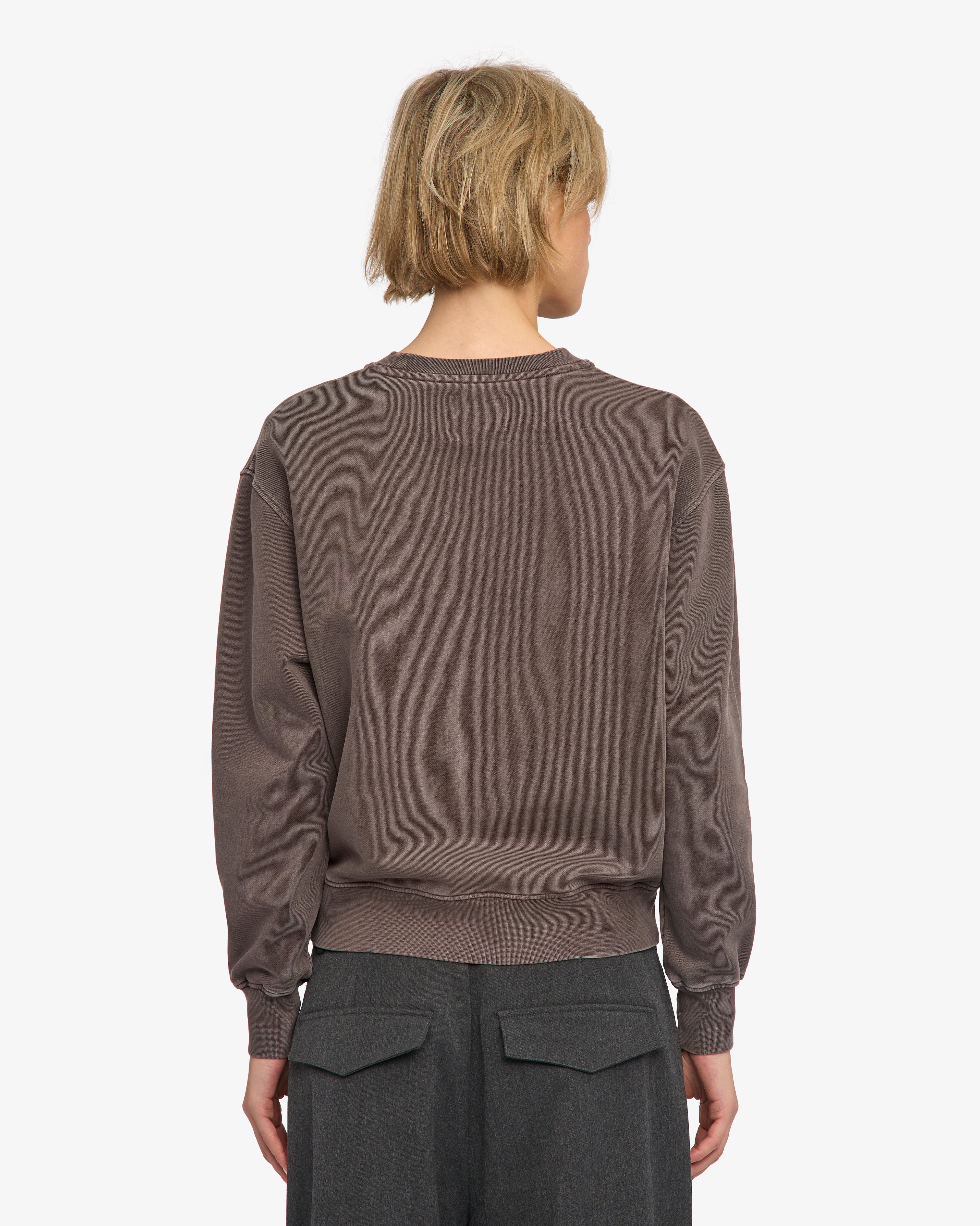Women Classic Organic Crew - Faded Mud