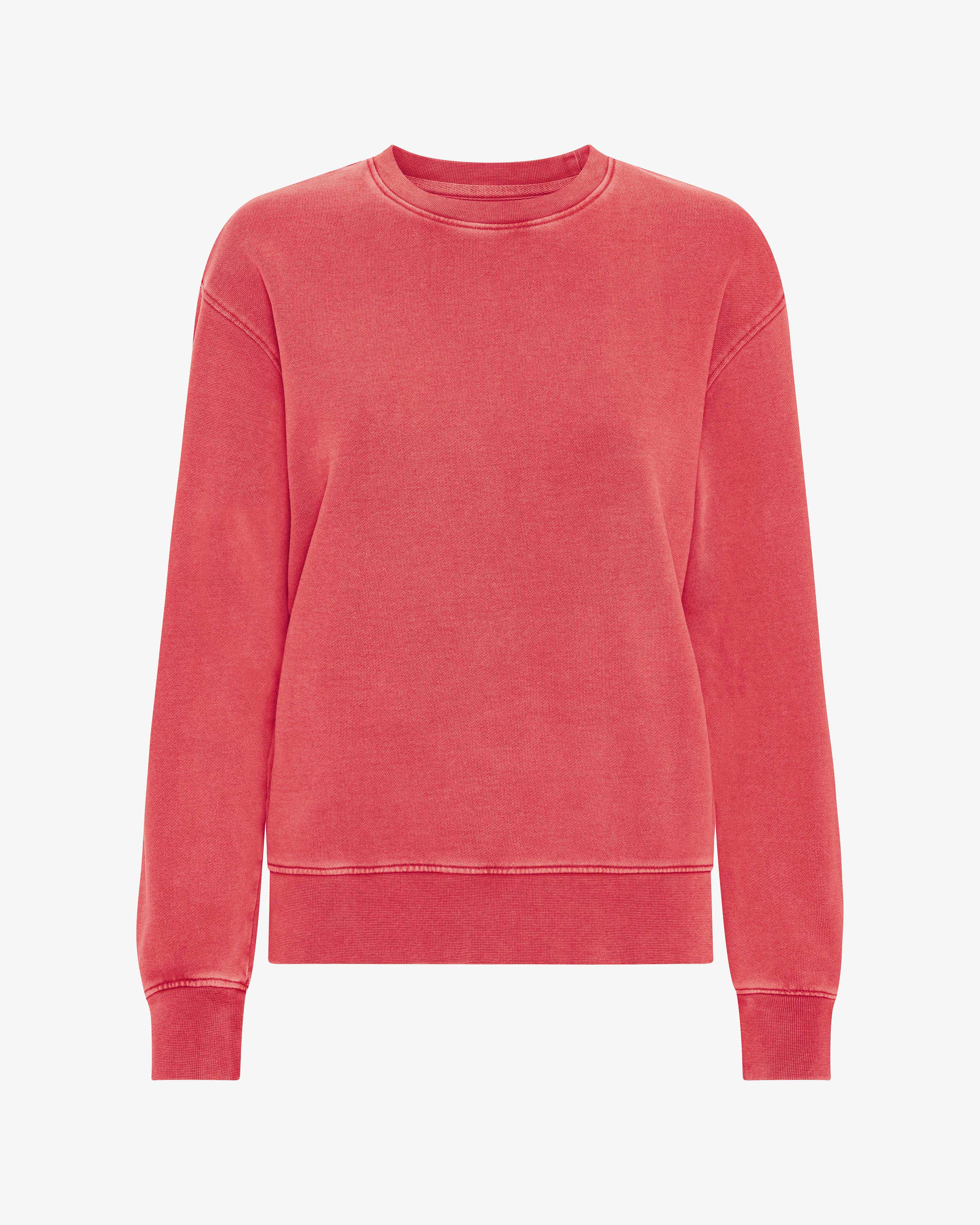 Women Classic Organic Crew - Faded Red