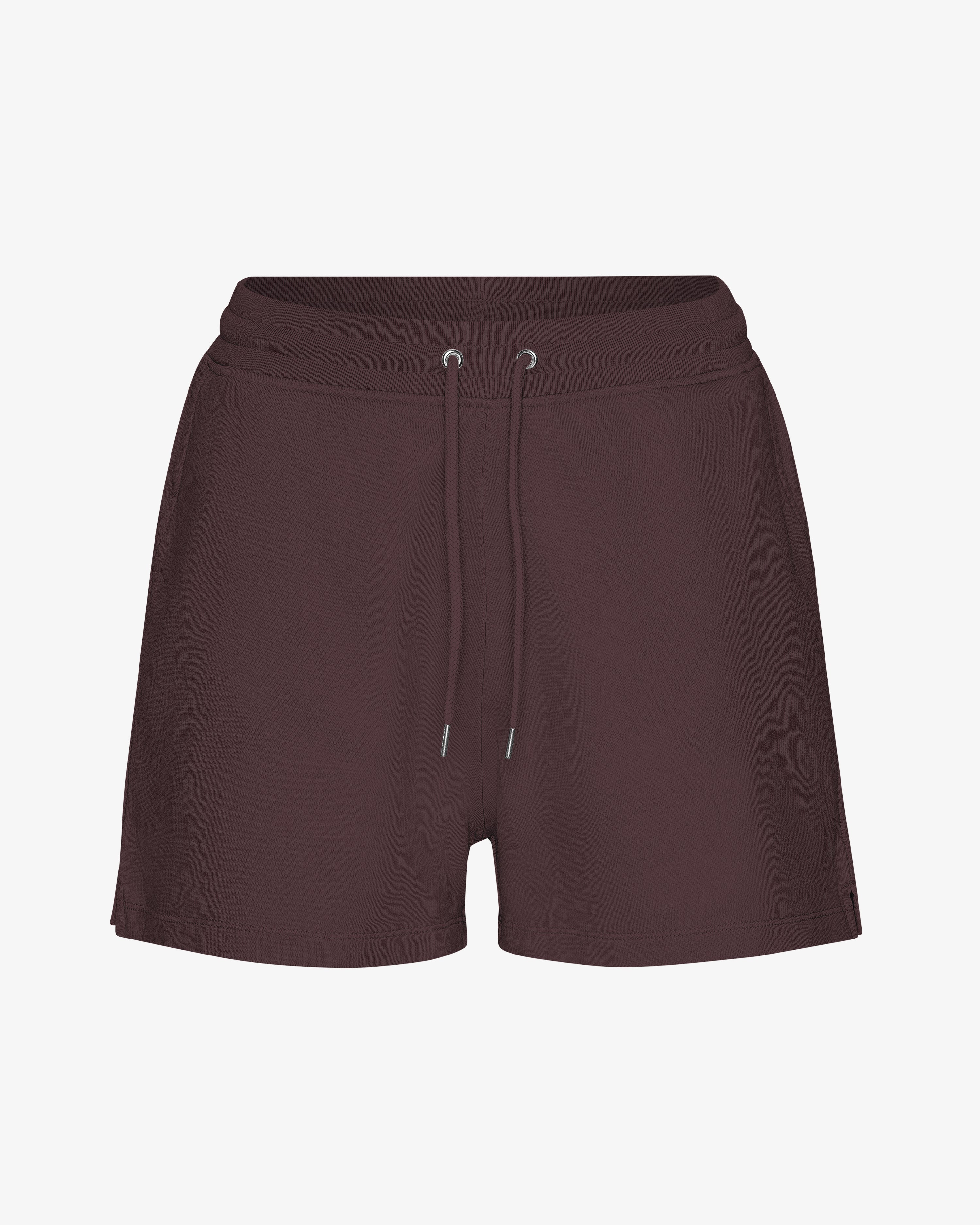 Women Organic Sweatshorts - Oxblood Red