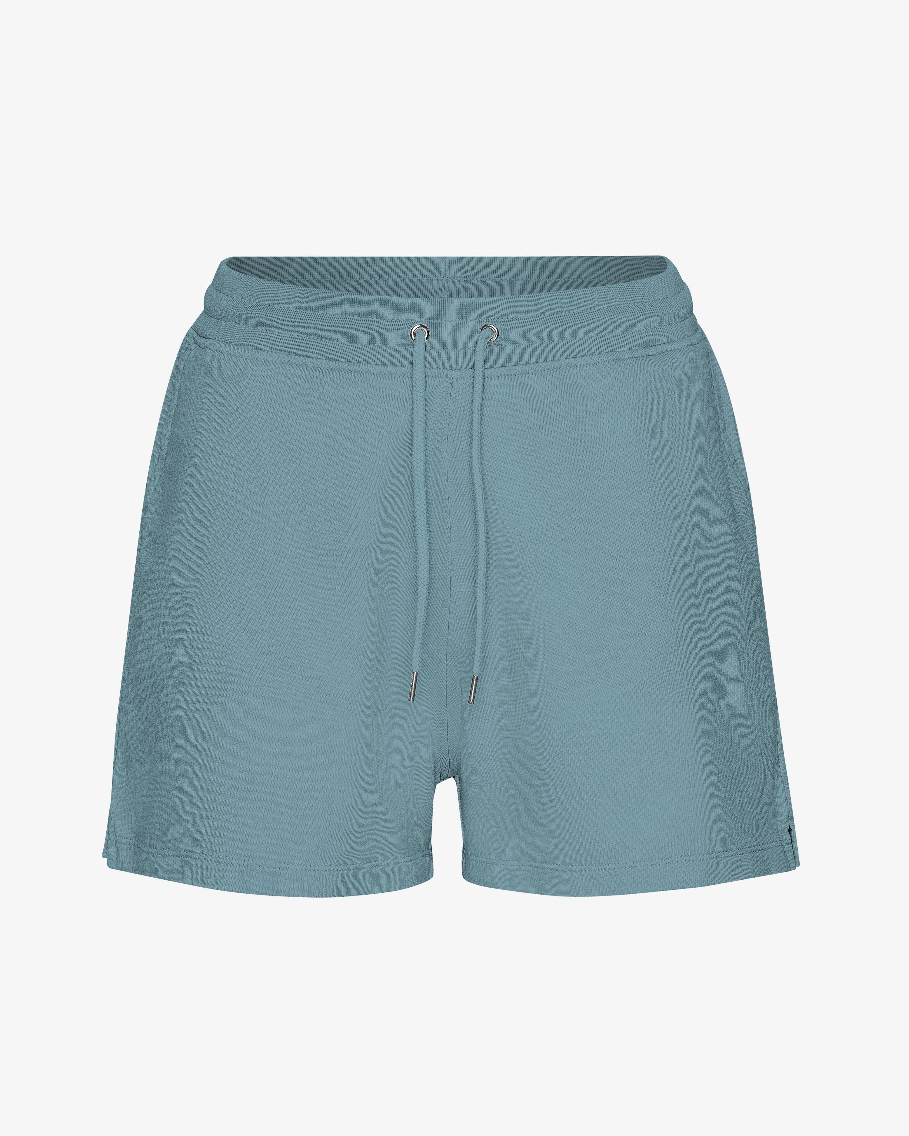 Women Organic Sweatshorts - Stone Blue