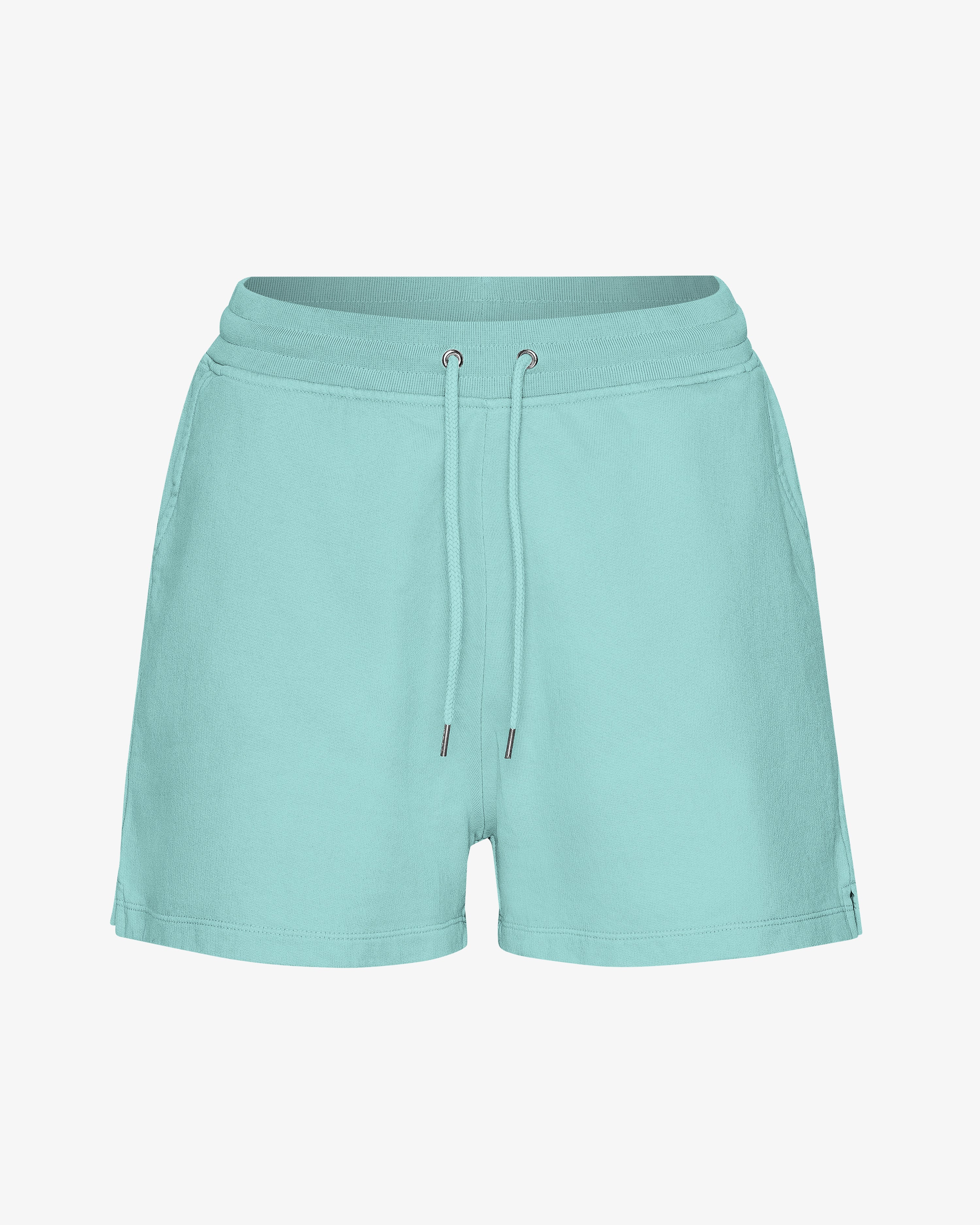 Women Organic Sweatshorts - Teal Blue