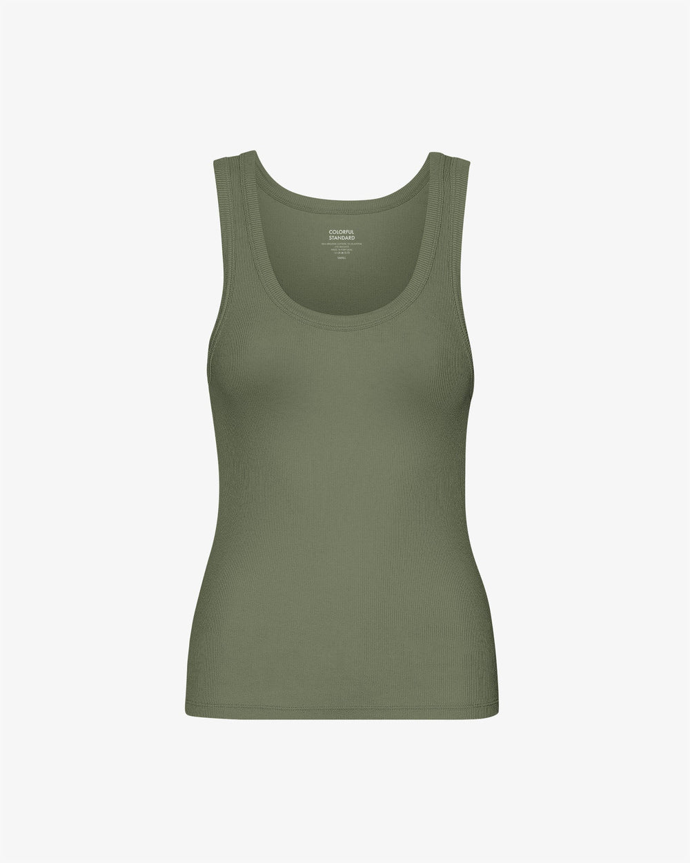 Women Organic Rib Tank Top - Dusty Olive – Colorful Standard