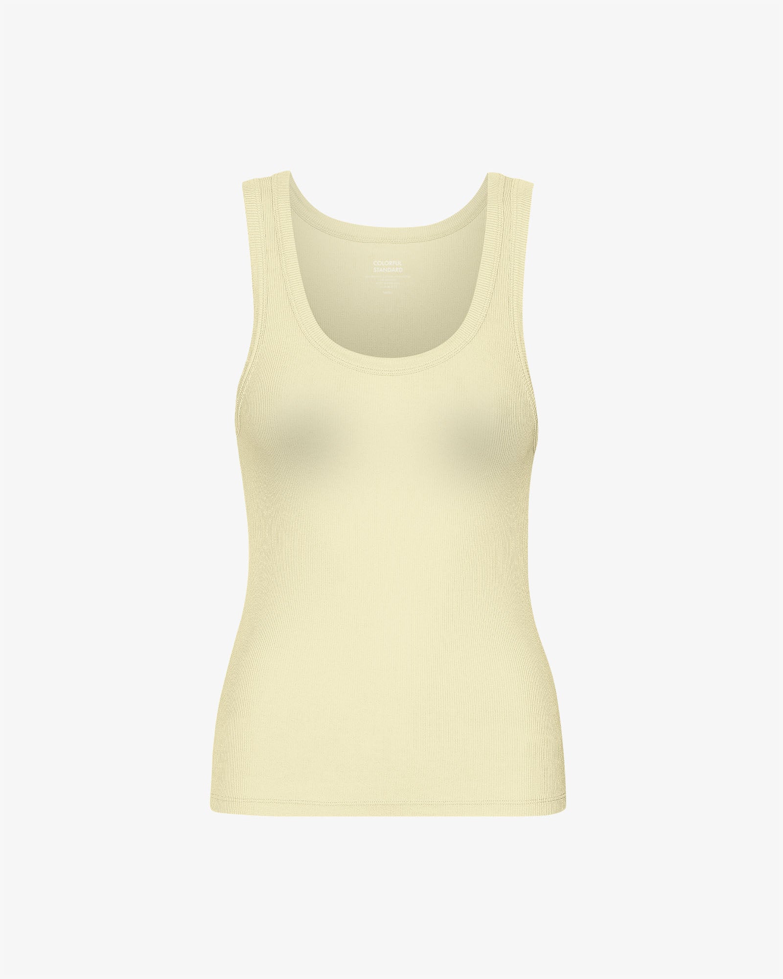 Women Organic Rib Tank Top - Soft Yellow – Colorful Standard