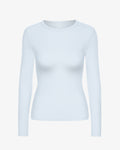 Women Organic Rib LS T-Shirt - Polar Blue