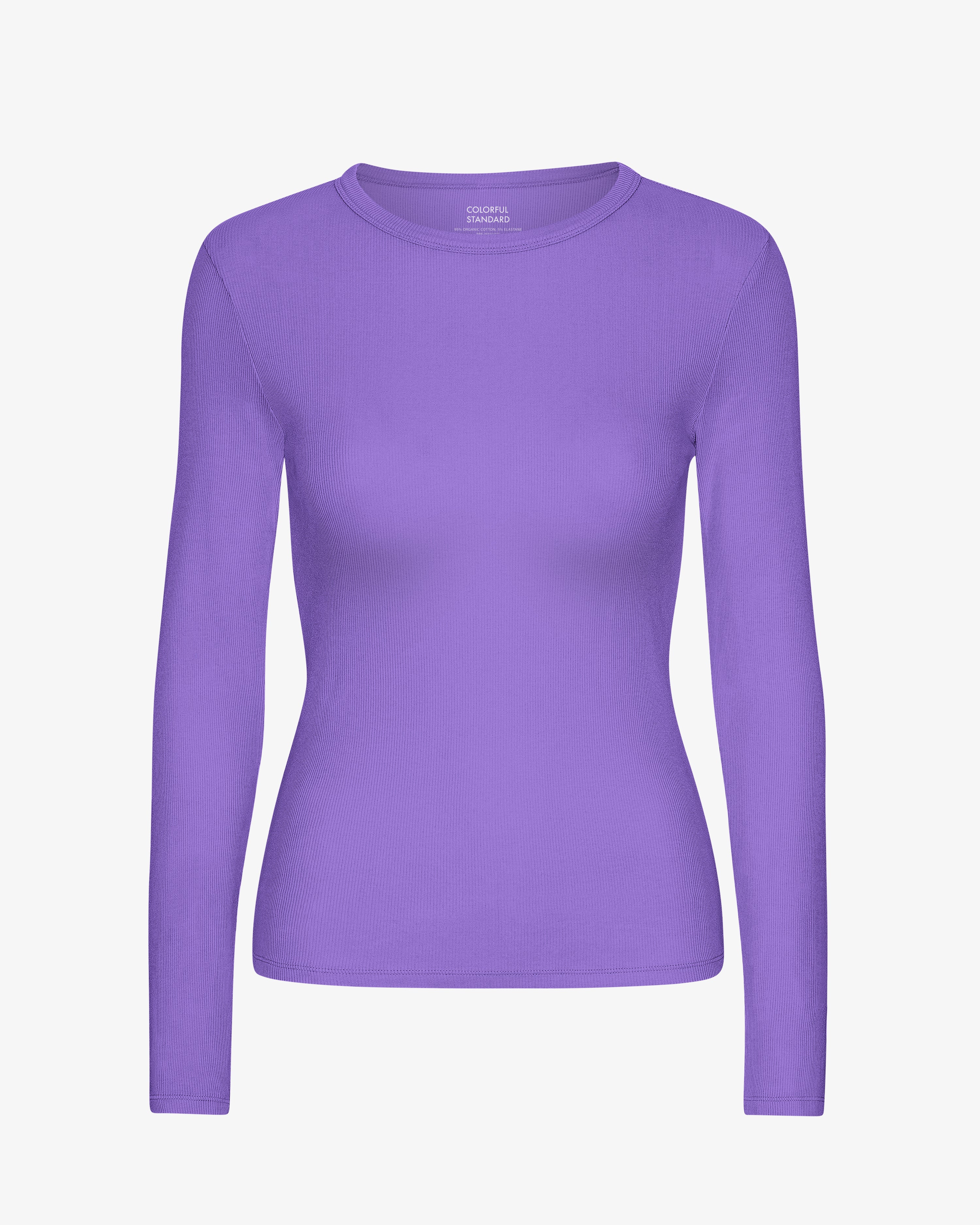 Women Organic Rib LS T-Shirt - Ultra Violet