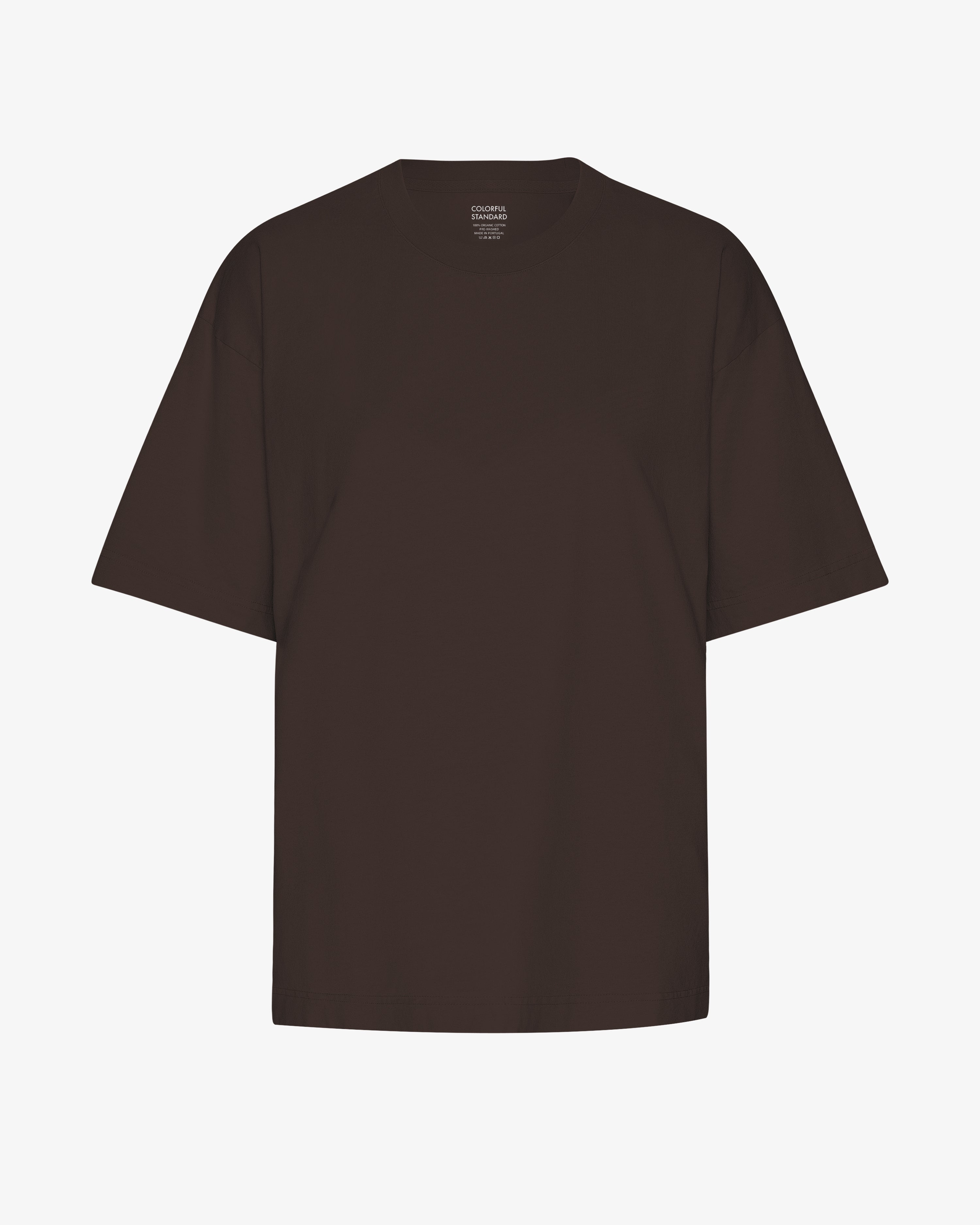 Oversized Organic T-Shirt - Coffee Brown