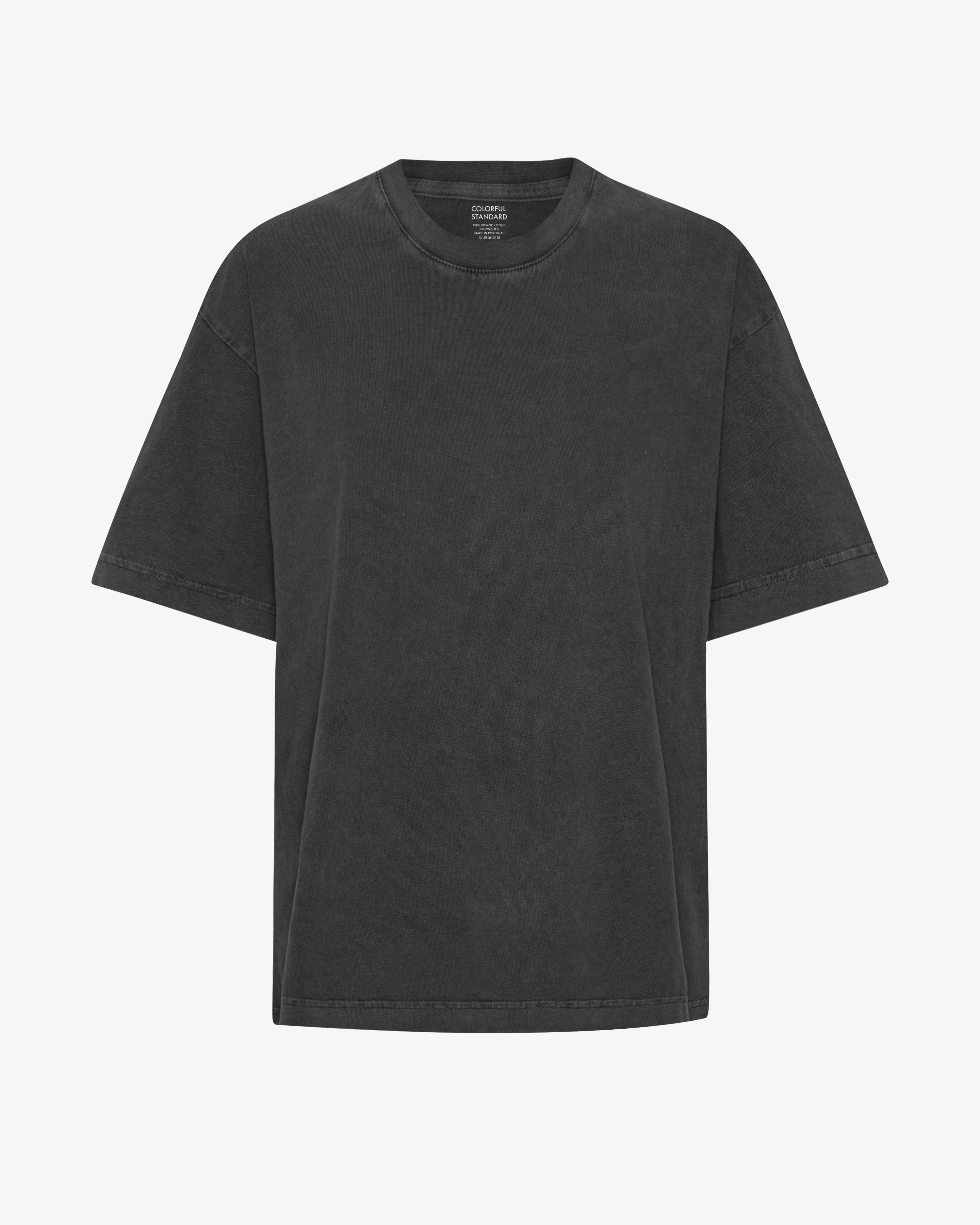 Oversized Organic T-Shirt - Faded Black