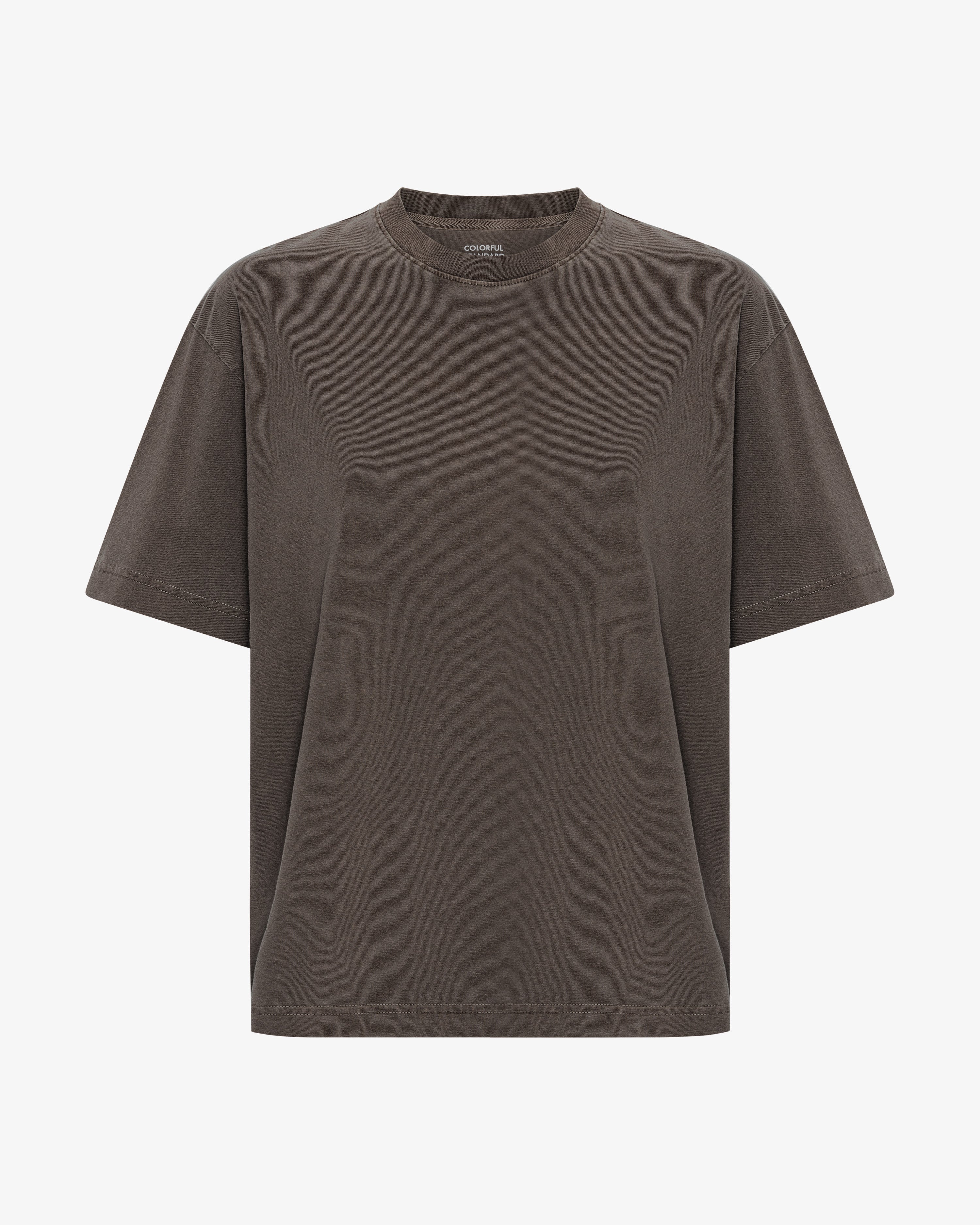 Oversized Organic T-Shirt - Faded Mud
