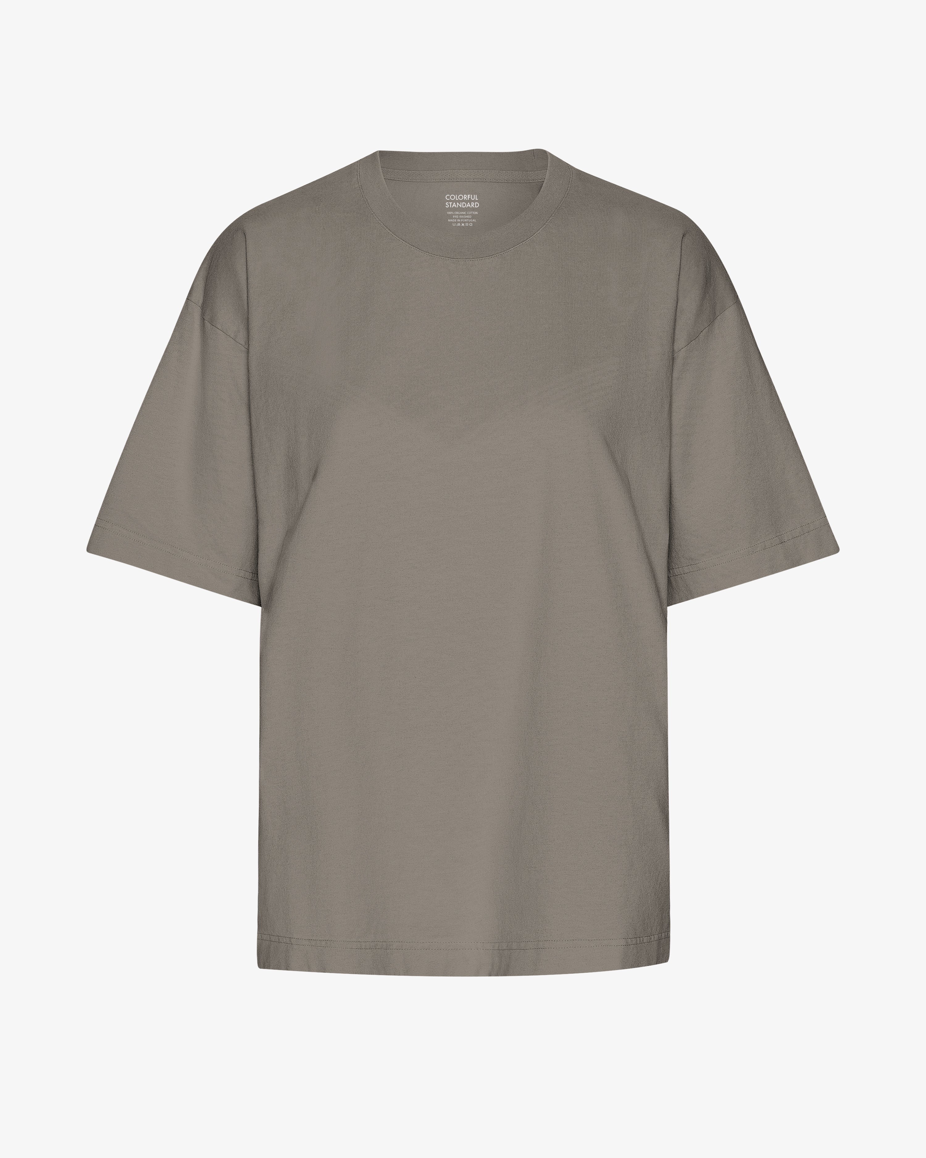 Oversized Organic T-Shirt - Misty Brown