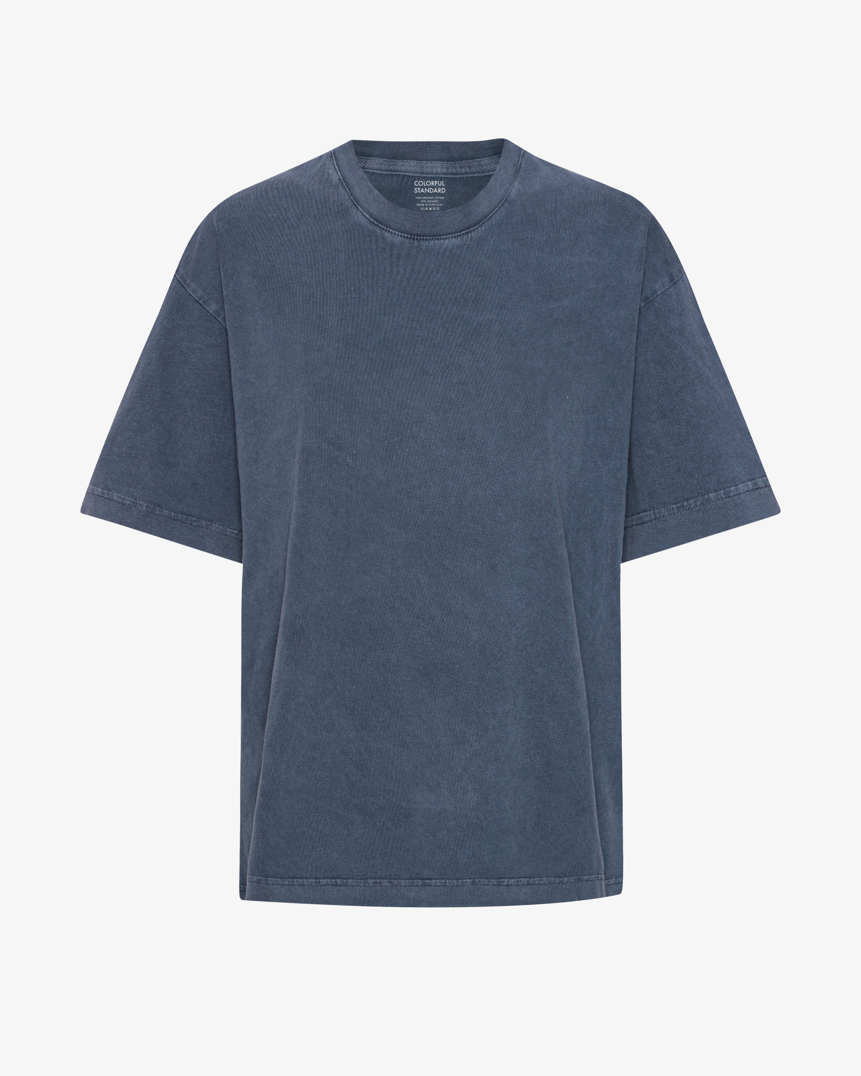 Oversized Organic T-Shirt - Neptune Blue