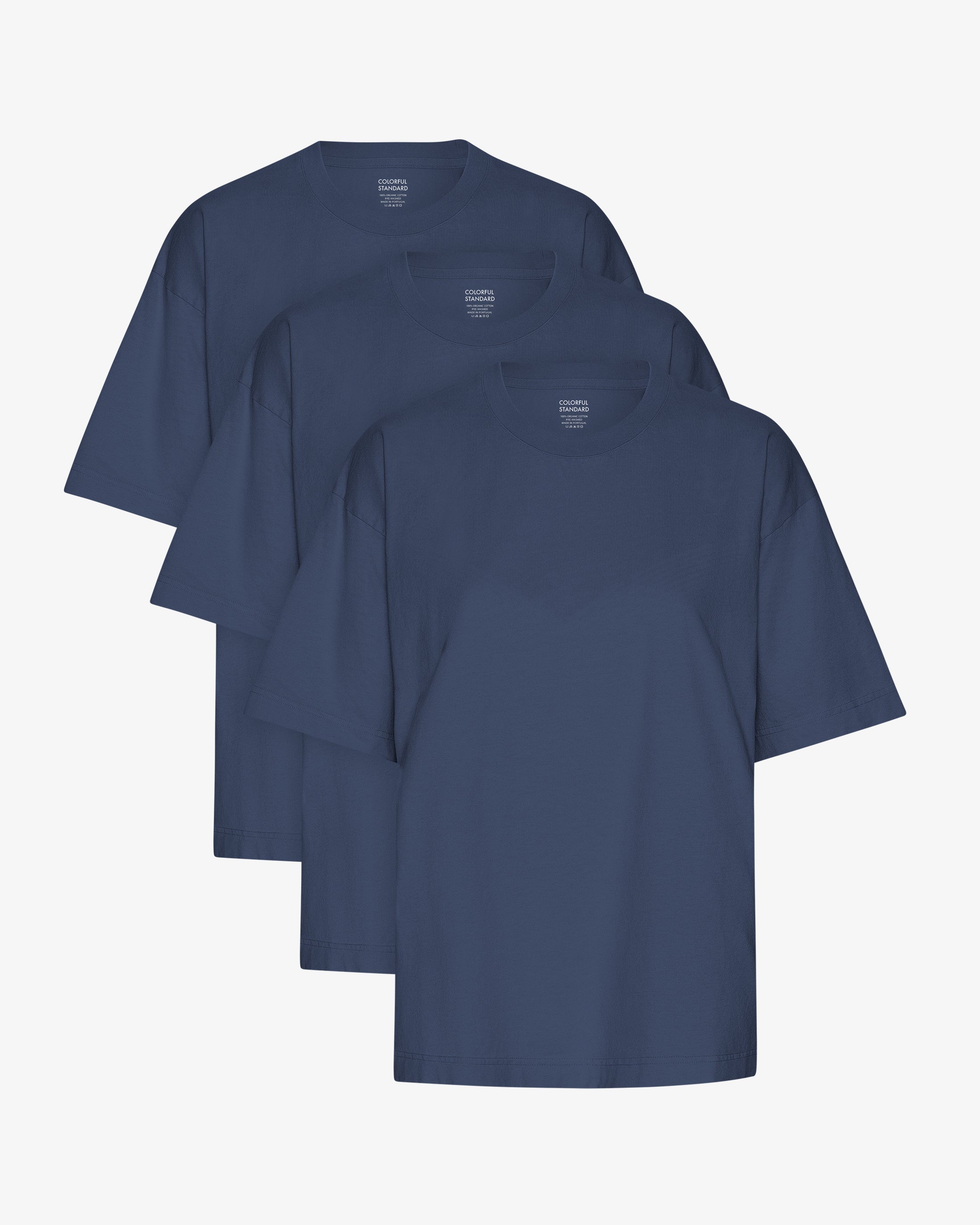 Oversized Organic T-Shirt - Deep Black (3-Pack) – Colorful Standard