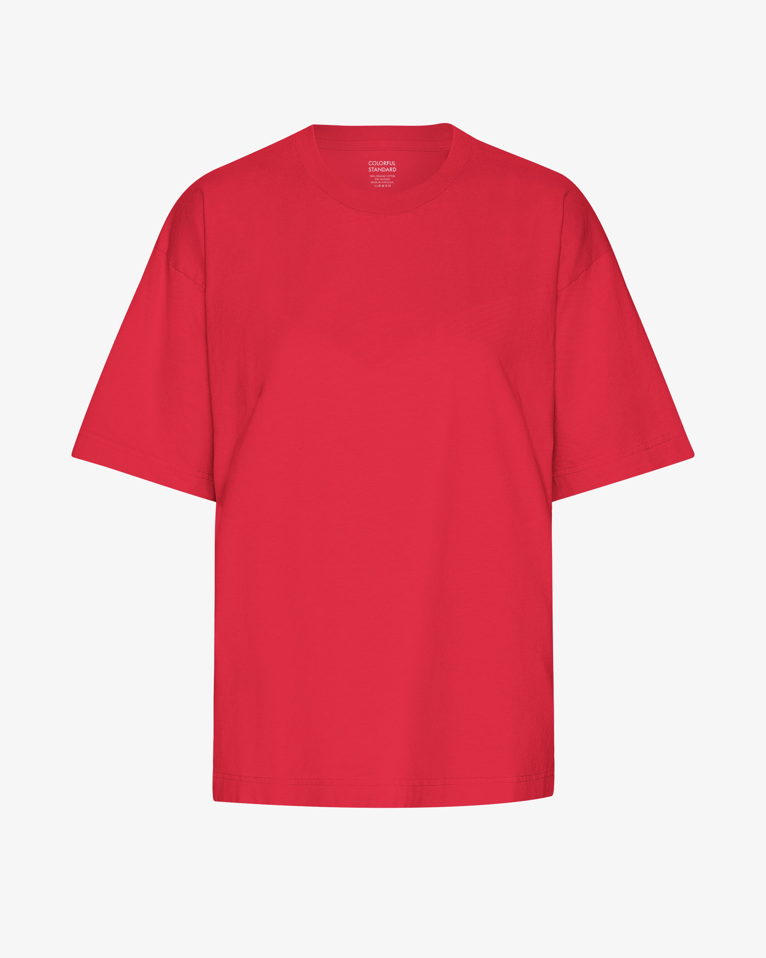 Oversized Organic T-Shirt - Scarlet Red