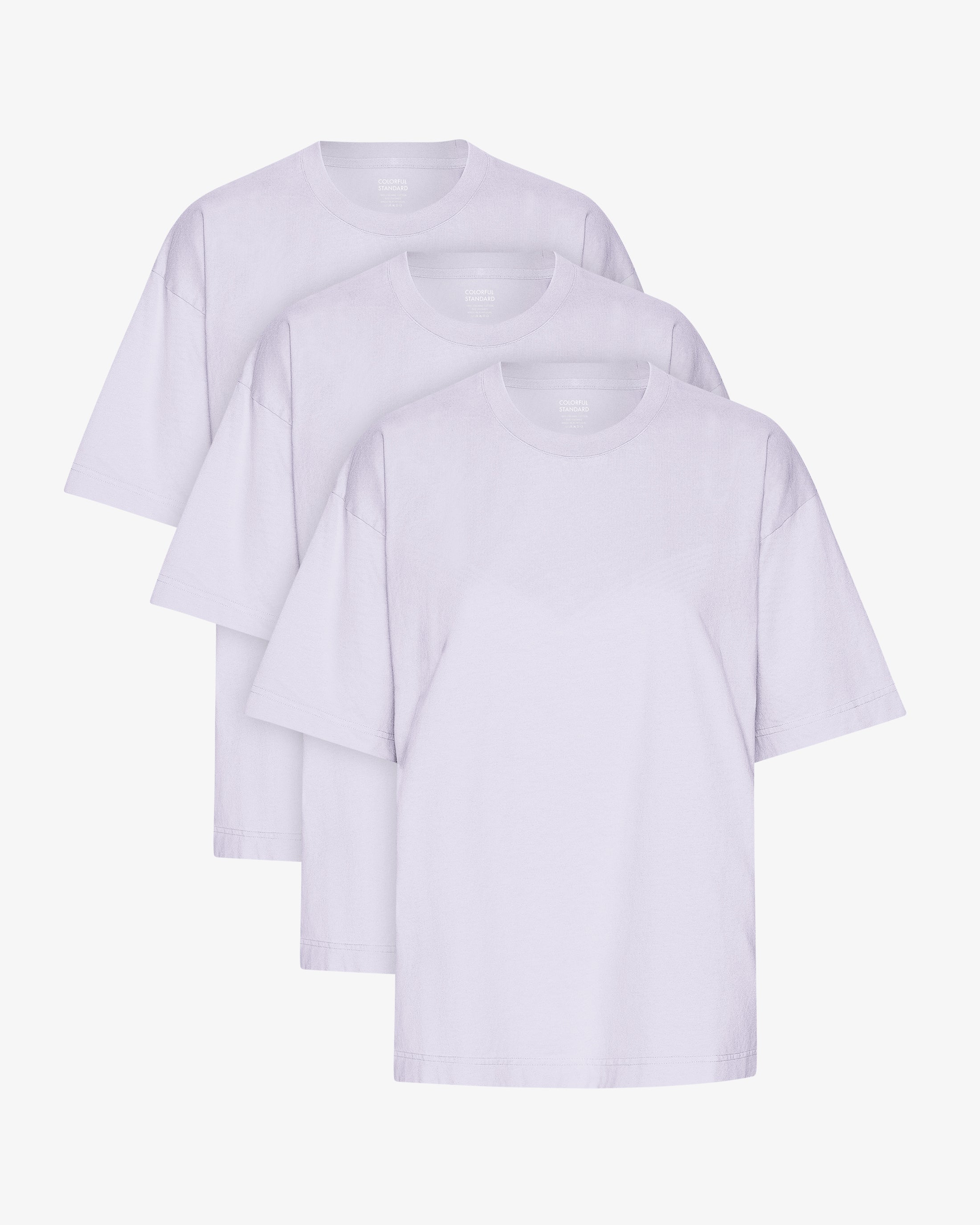 Oversized Organic T-Shirt - Soft Lavender (3-Pack)