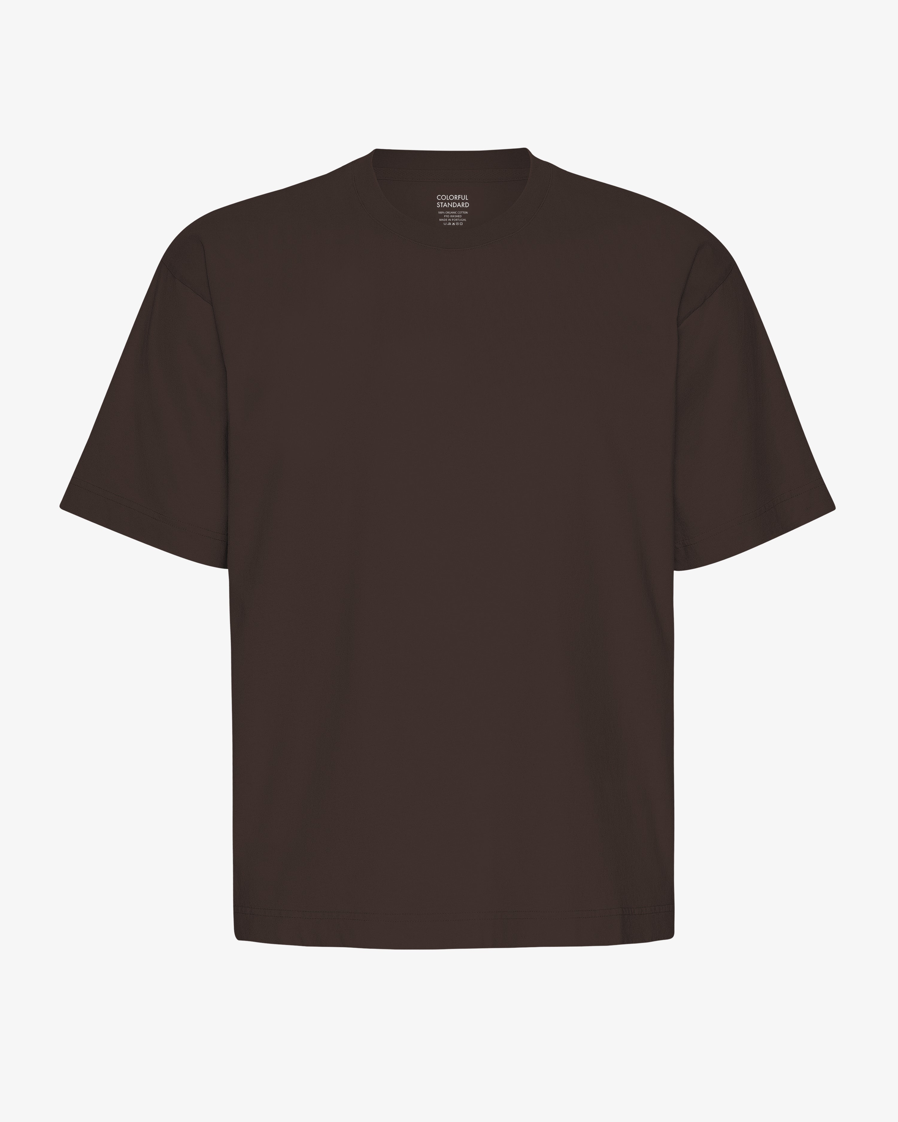 Oversized Organic T-Shirt - Coffee Brown