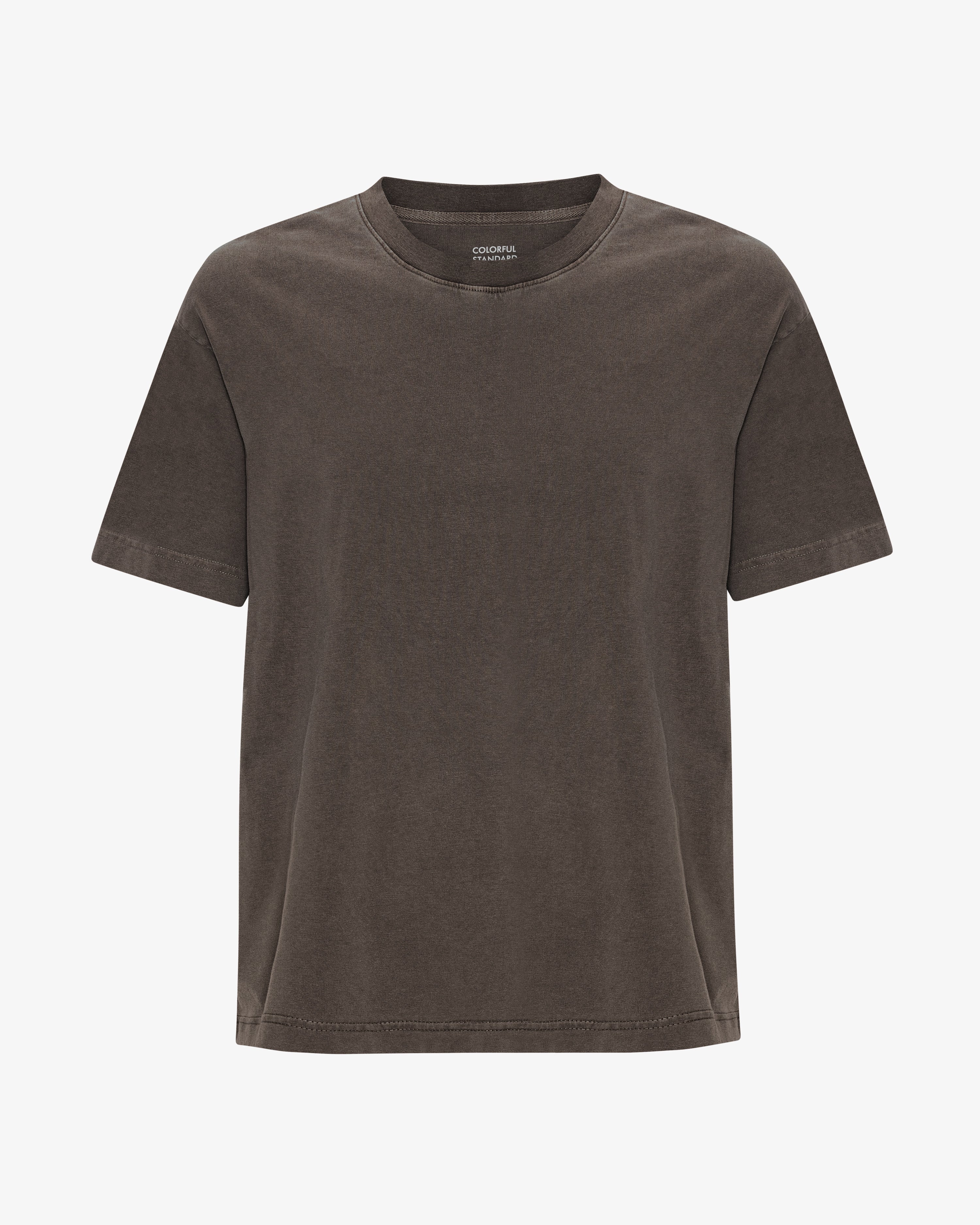 Oversized Organic T-Shirt - Faded Mud