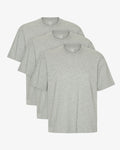 Oversized Organic T-Shirt - Heather Grey (3-Pack)