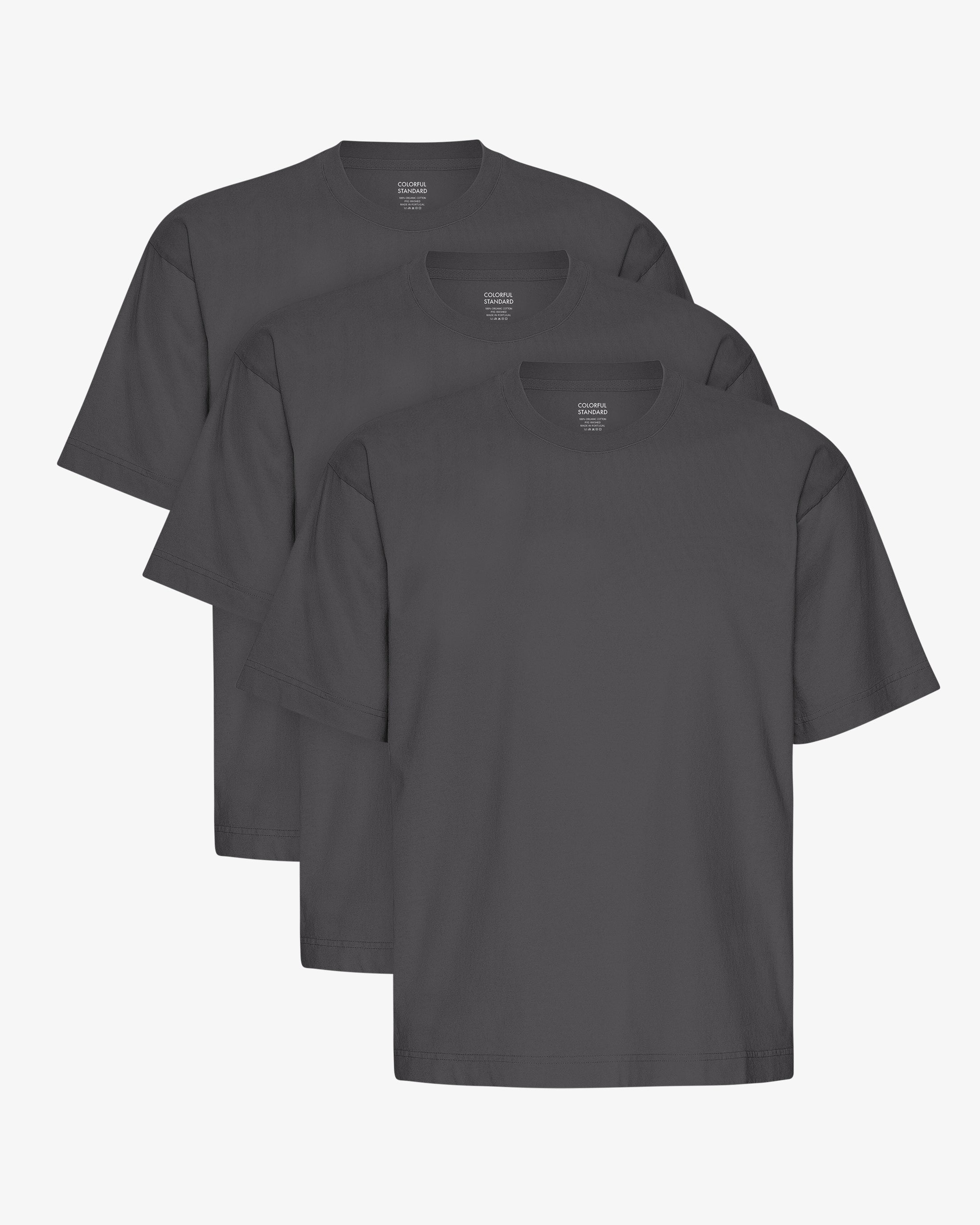 Oversized Organic T-Shirt - Neptune Blue (3-Pack) – Colorful Standard