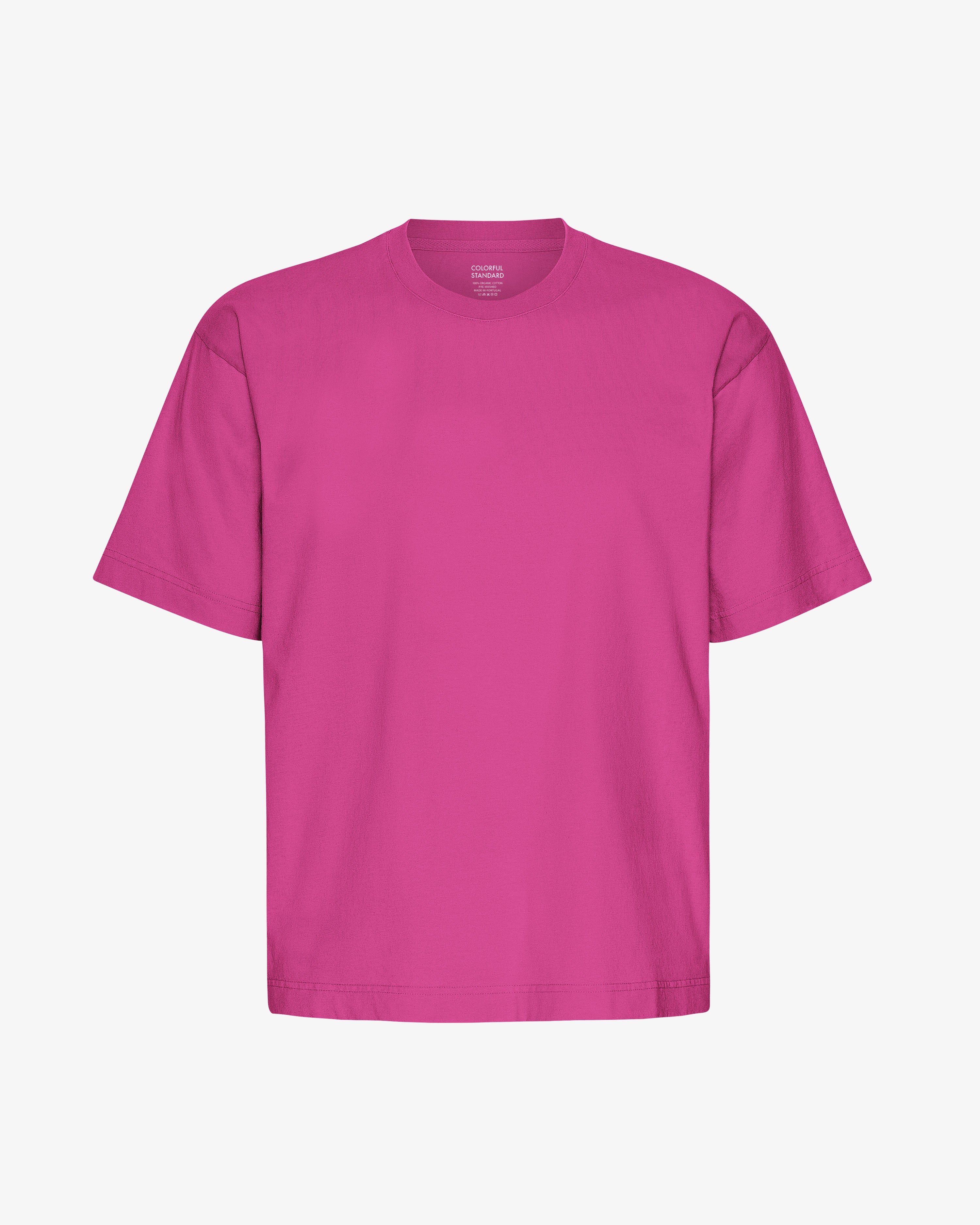 Oversized Organic T-Shirt - Magenta Blaze