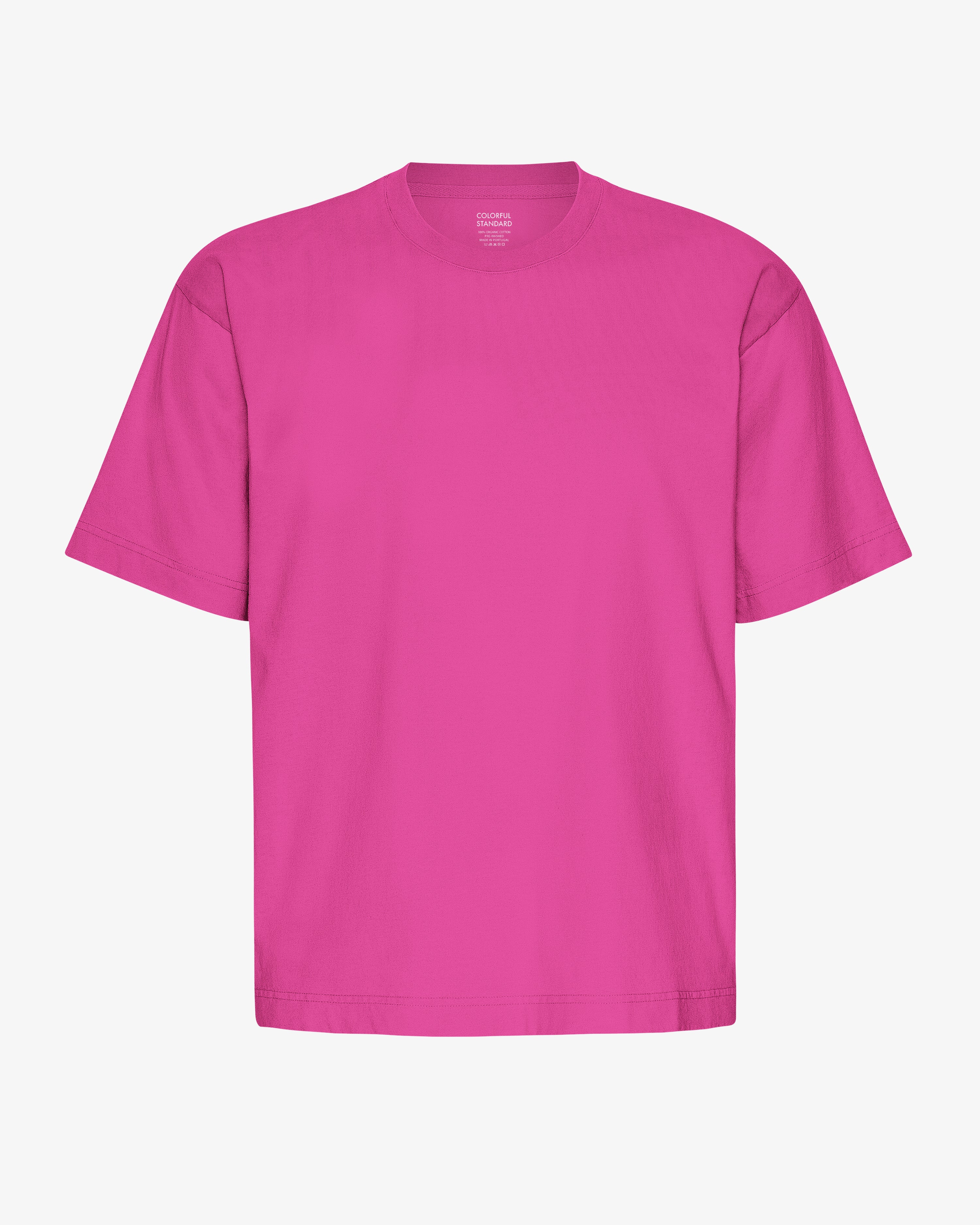 Oversized Organic T-Shirt - Magenta Blaze