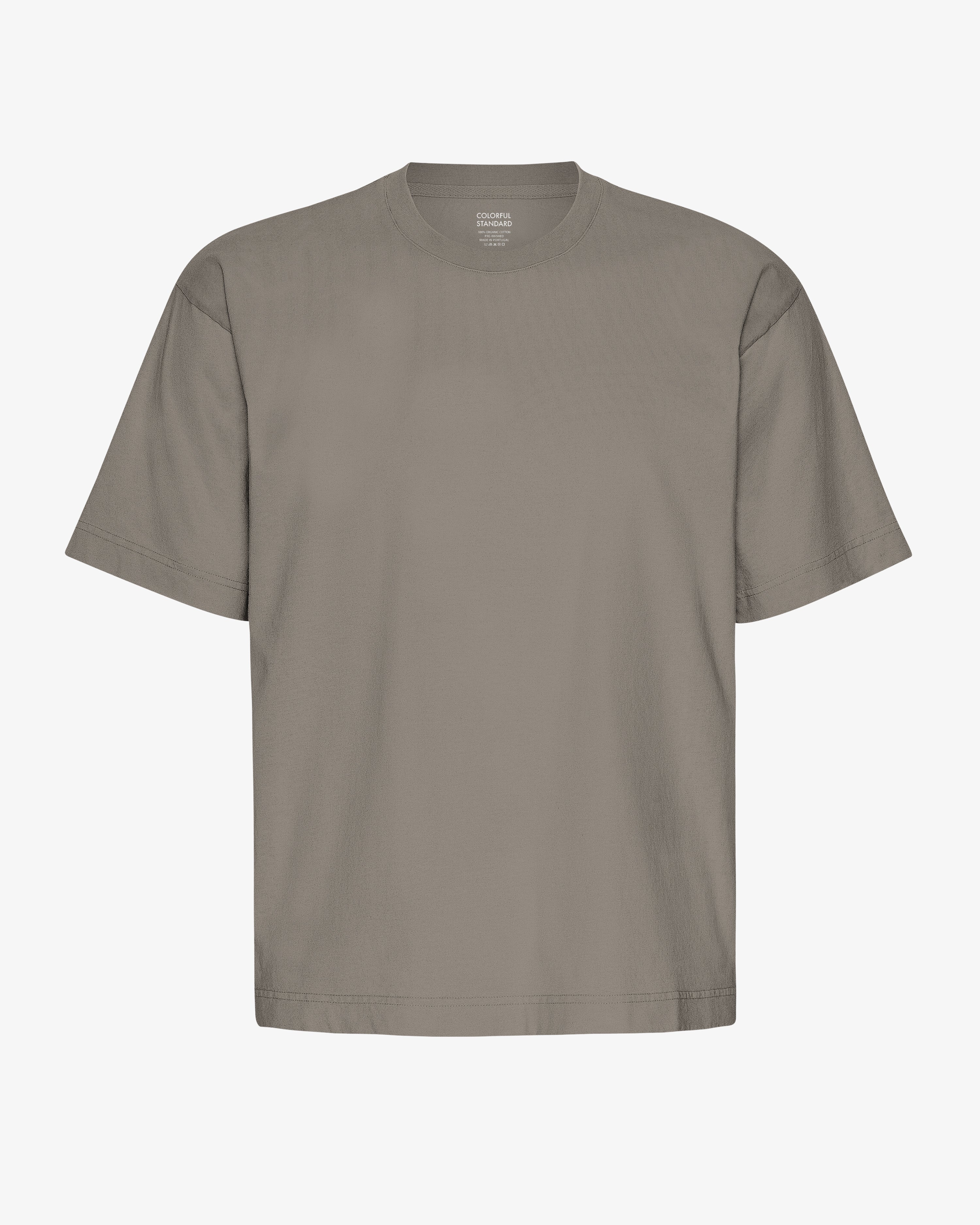 Oversized Organic T-Shirt - Misty Brown