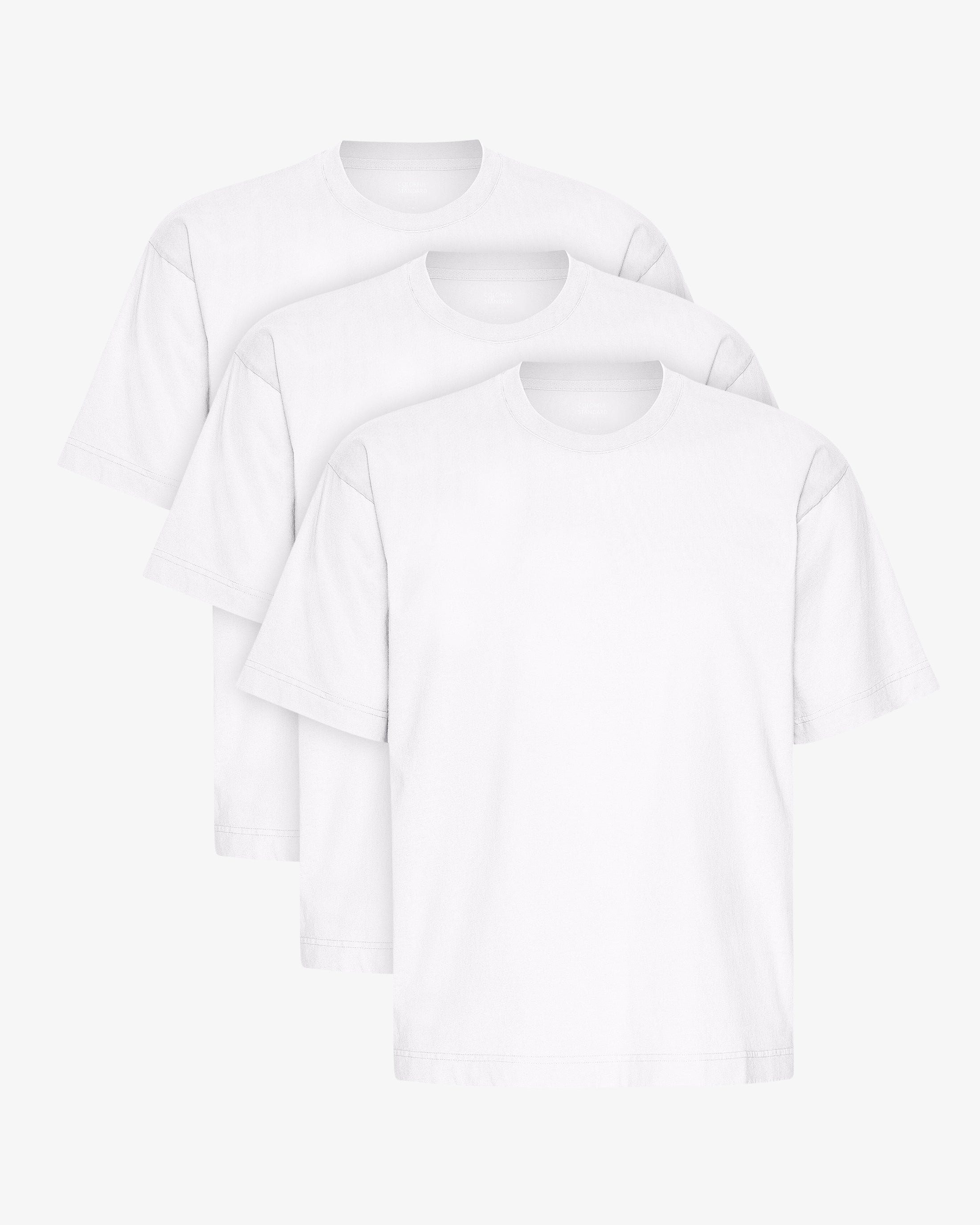 Oversized Organic T-Shirt - Optical White (3-Pack)