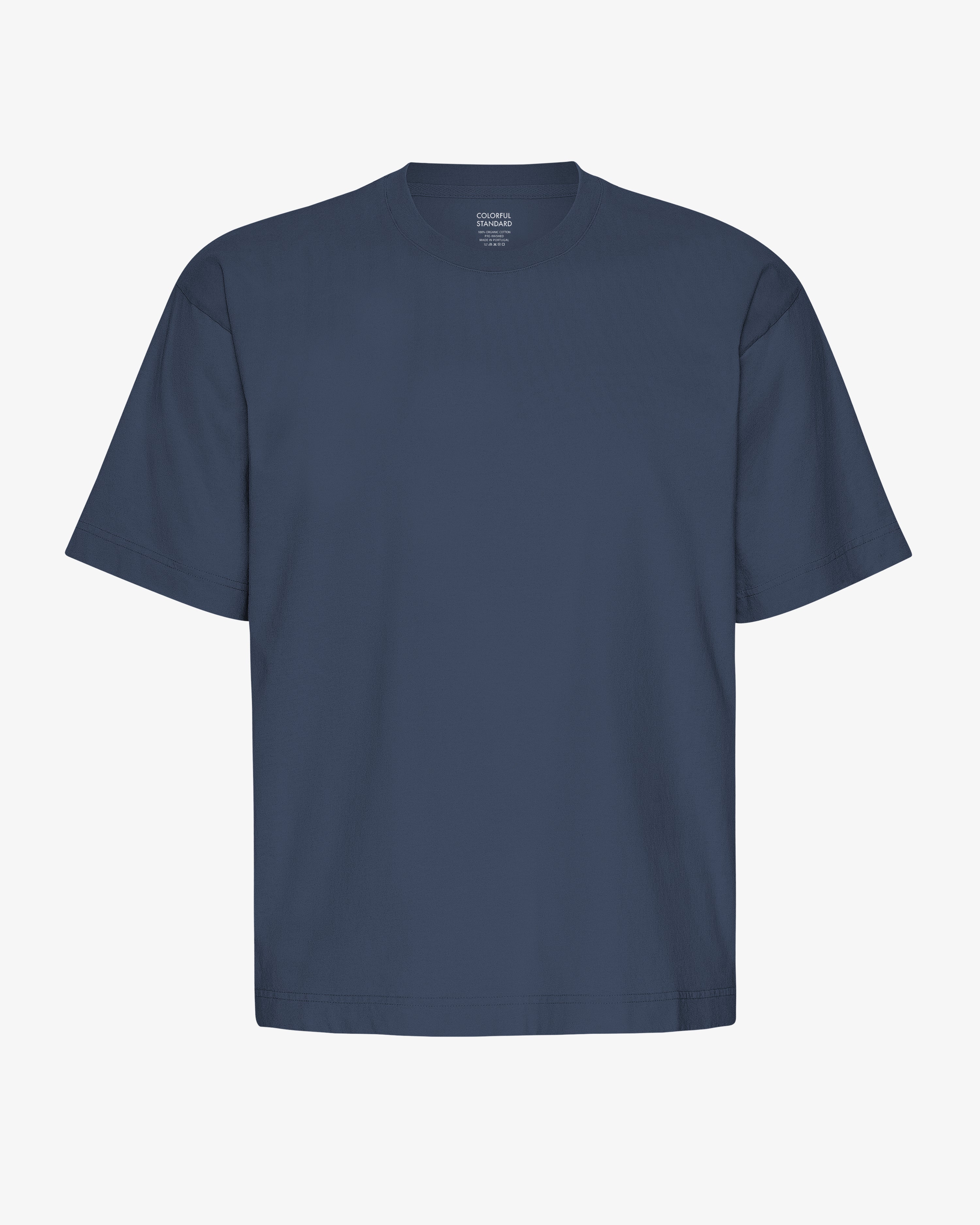 Oversized Organic T-Shirt - Petrol Blue