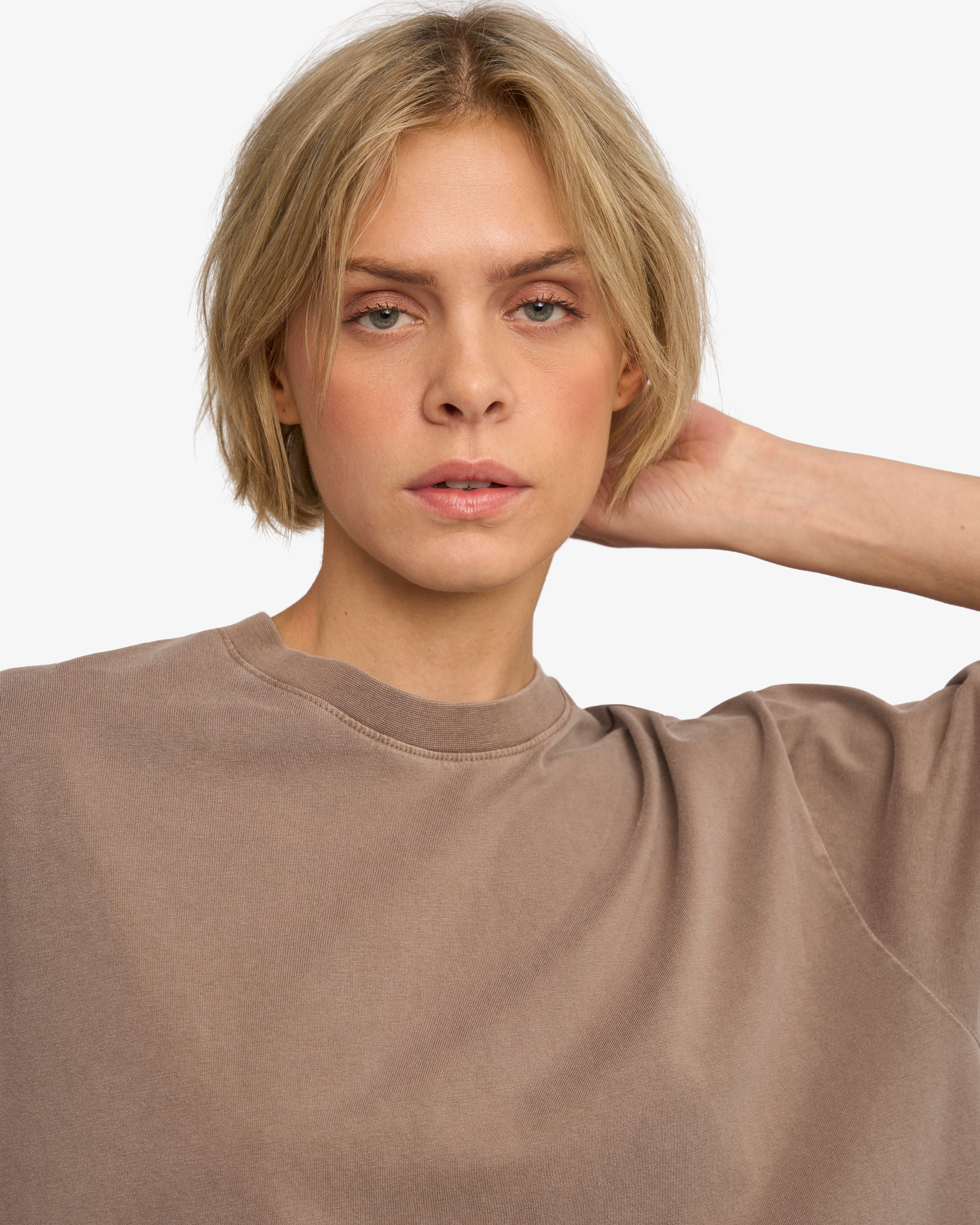 Oversized Organic T-Shirt - Faded Khaki