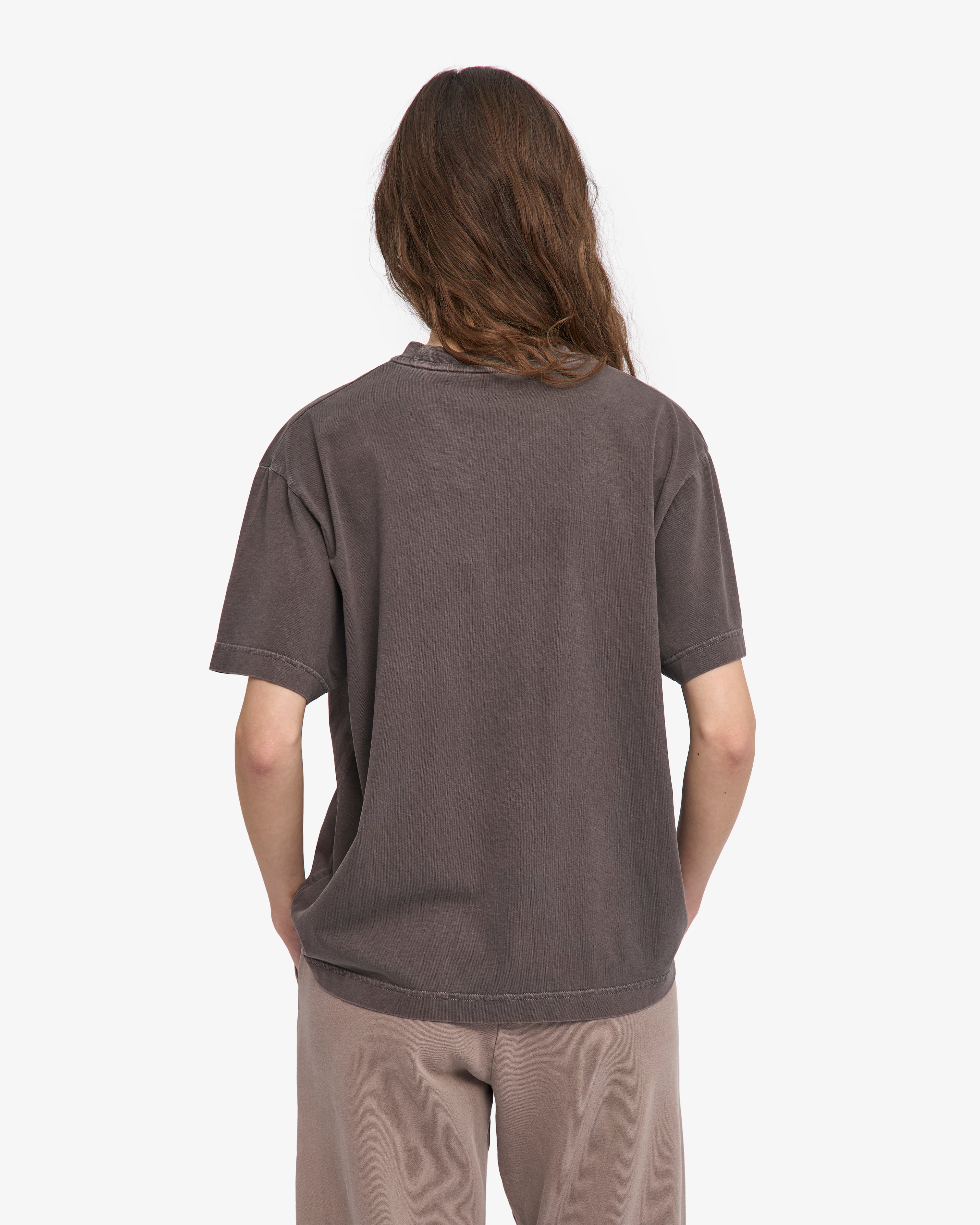 Oversized Organic T-Shirt - Faded Mud