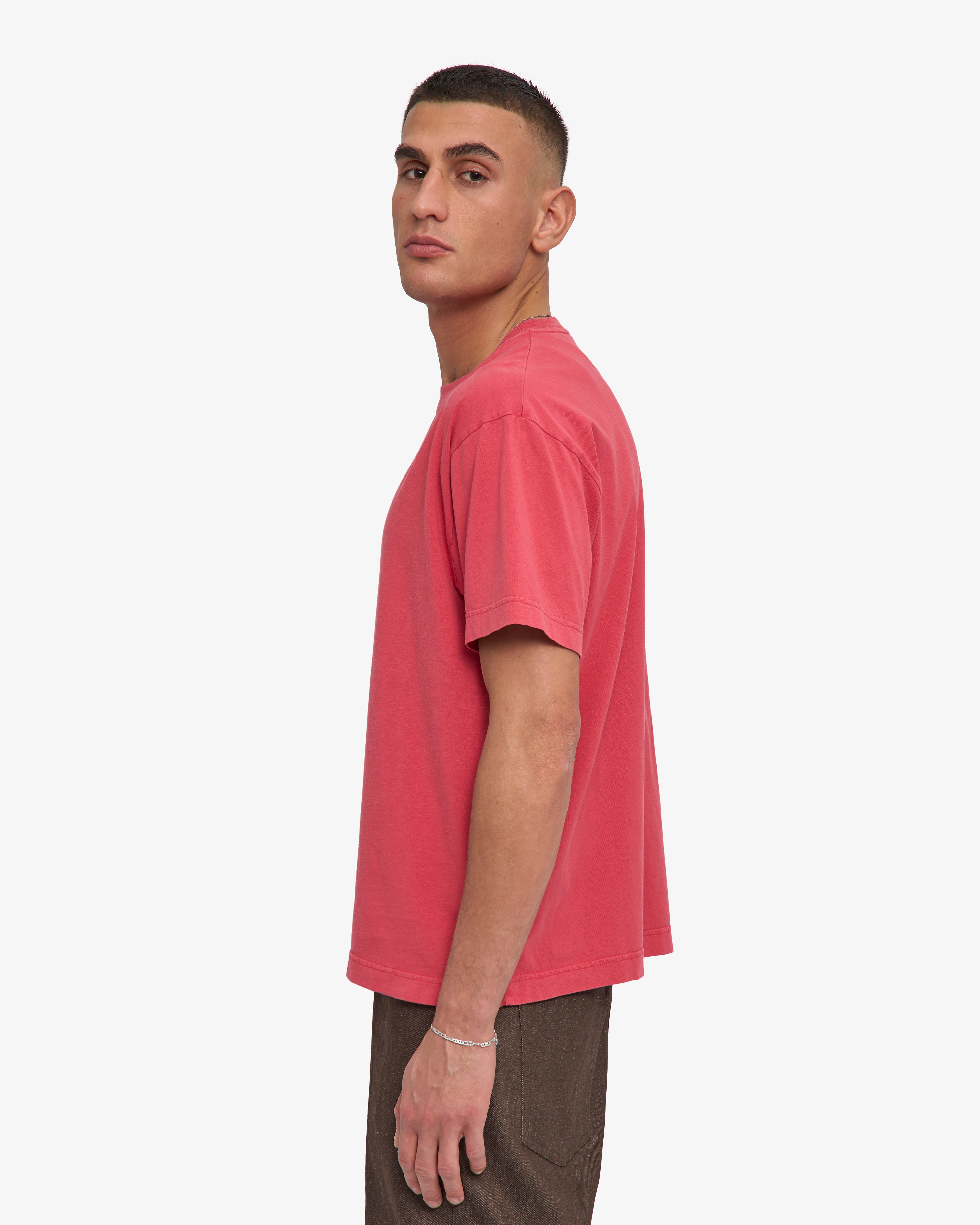 Oversized Organic T-Shirt - Faded Red