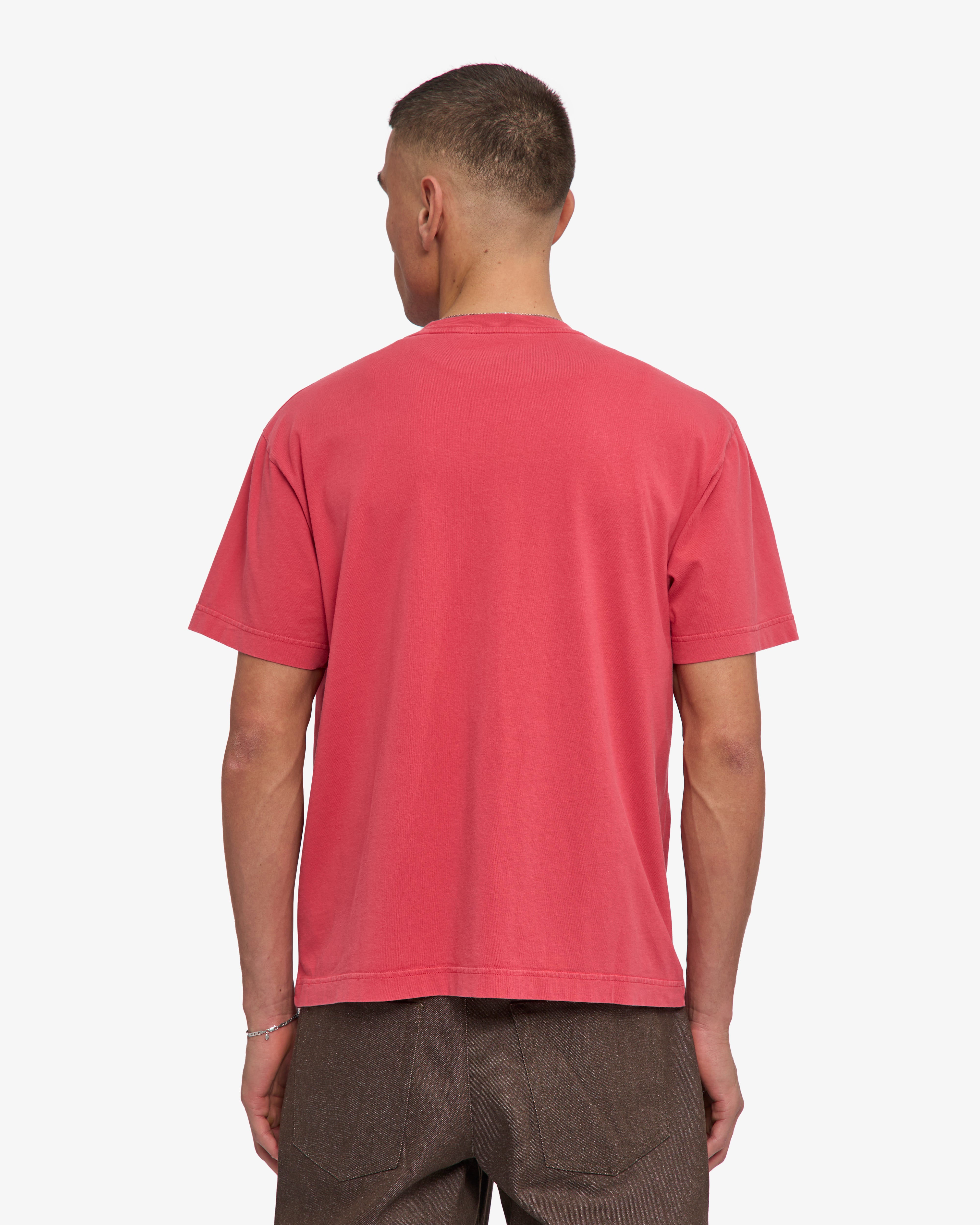 Oversized Organic T-Shirt - Faded Red