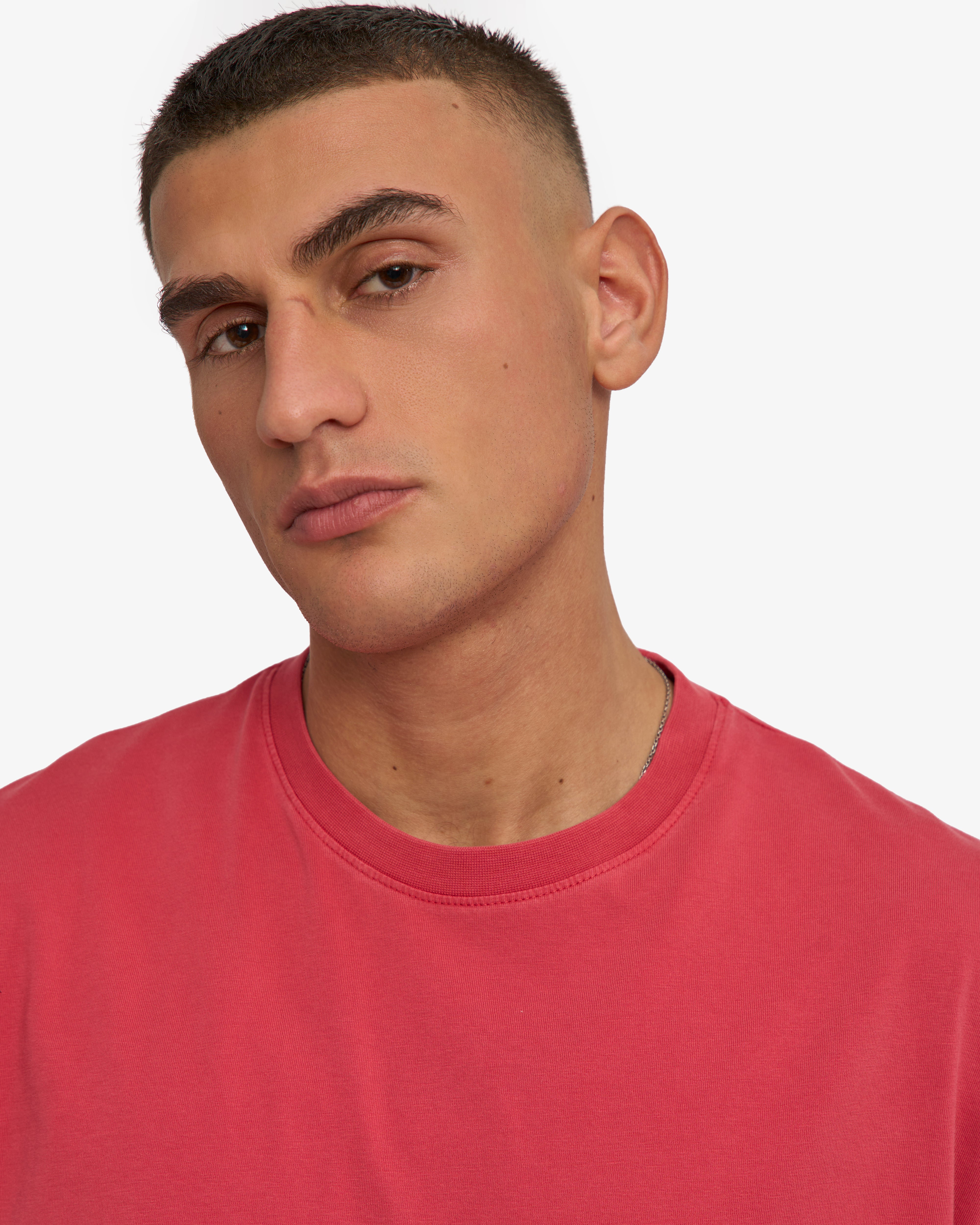 Oversized Organic T-Shirt - Faded Red
