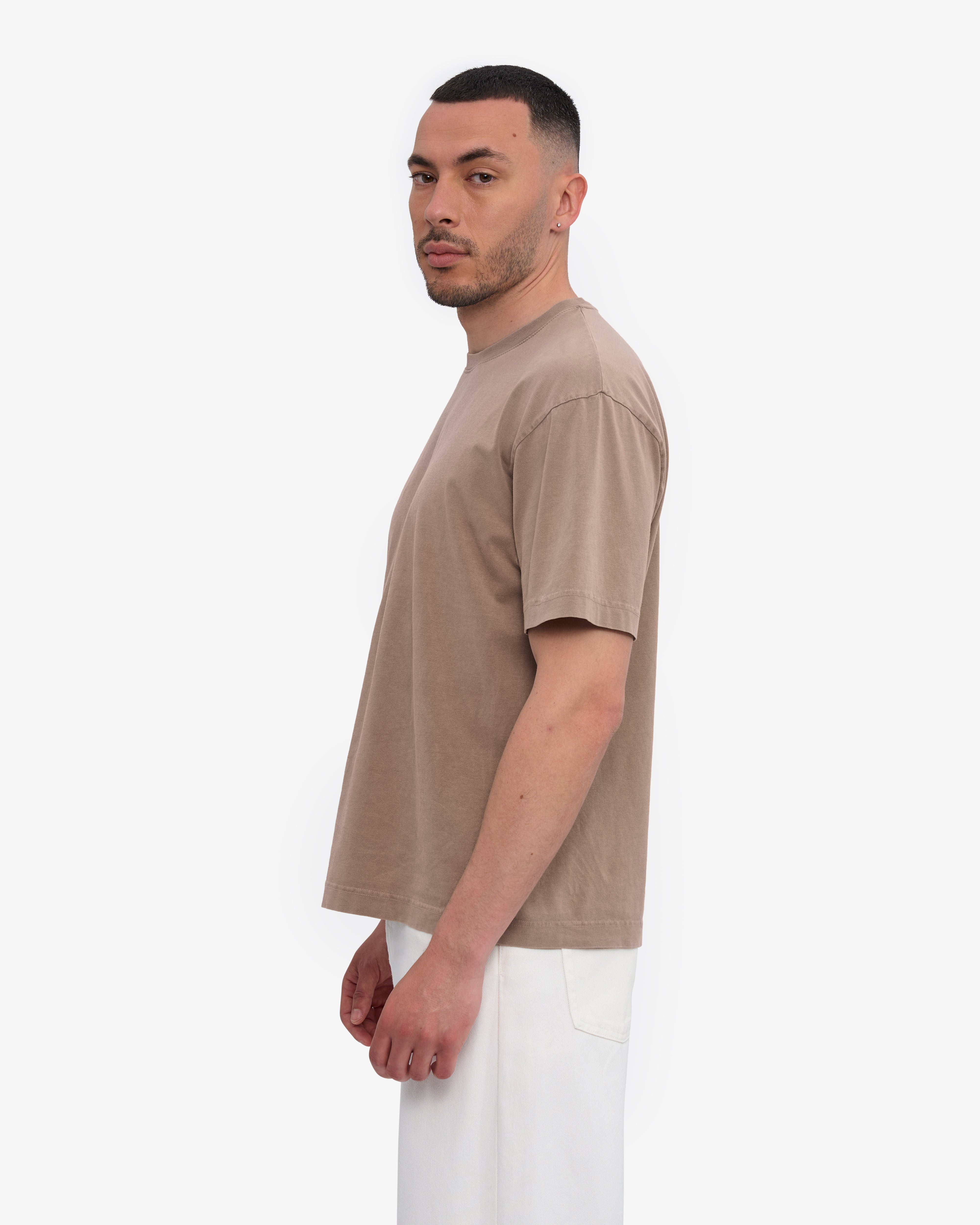 Oversized Organic T-Shirt - Faded Khaki