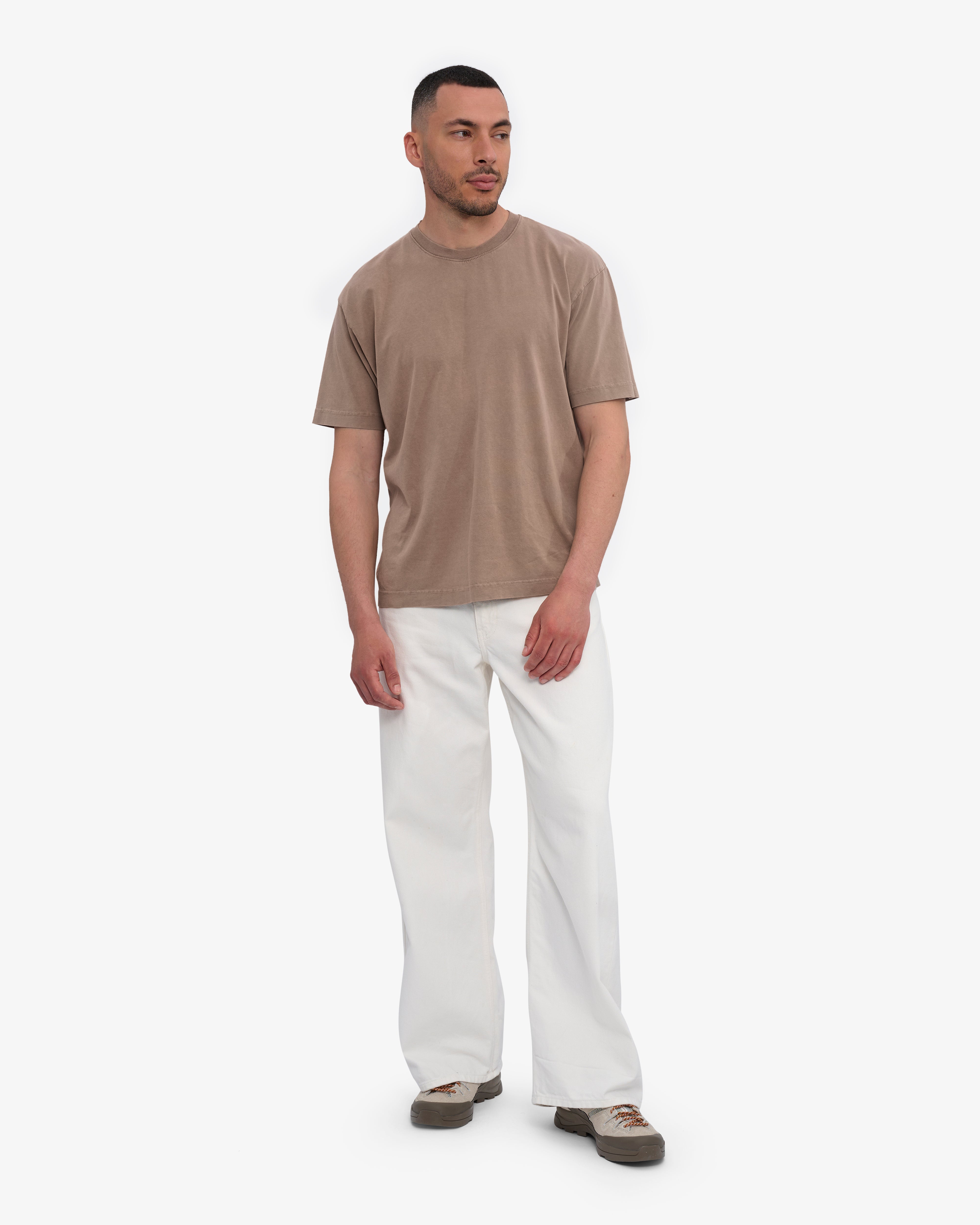 Oversized Organic T-Shirt - Faded Khaki