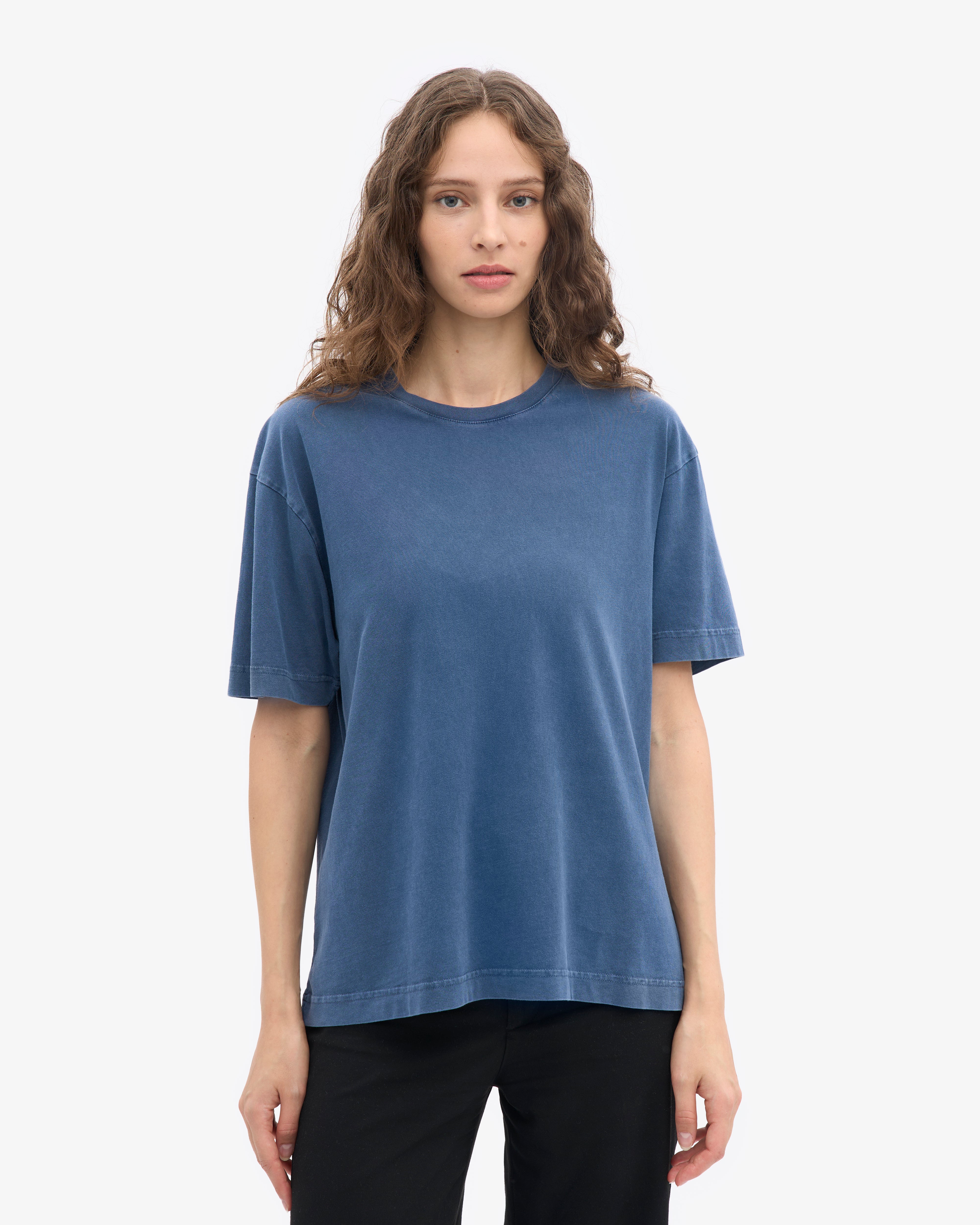 Oversized Organic T-Shirt - Neptune Blue
