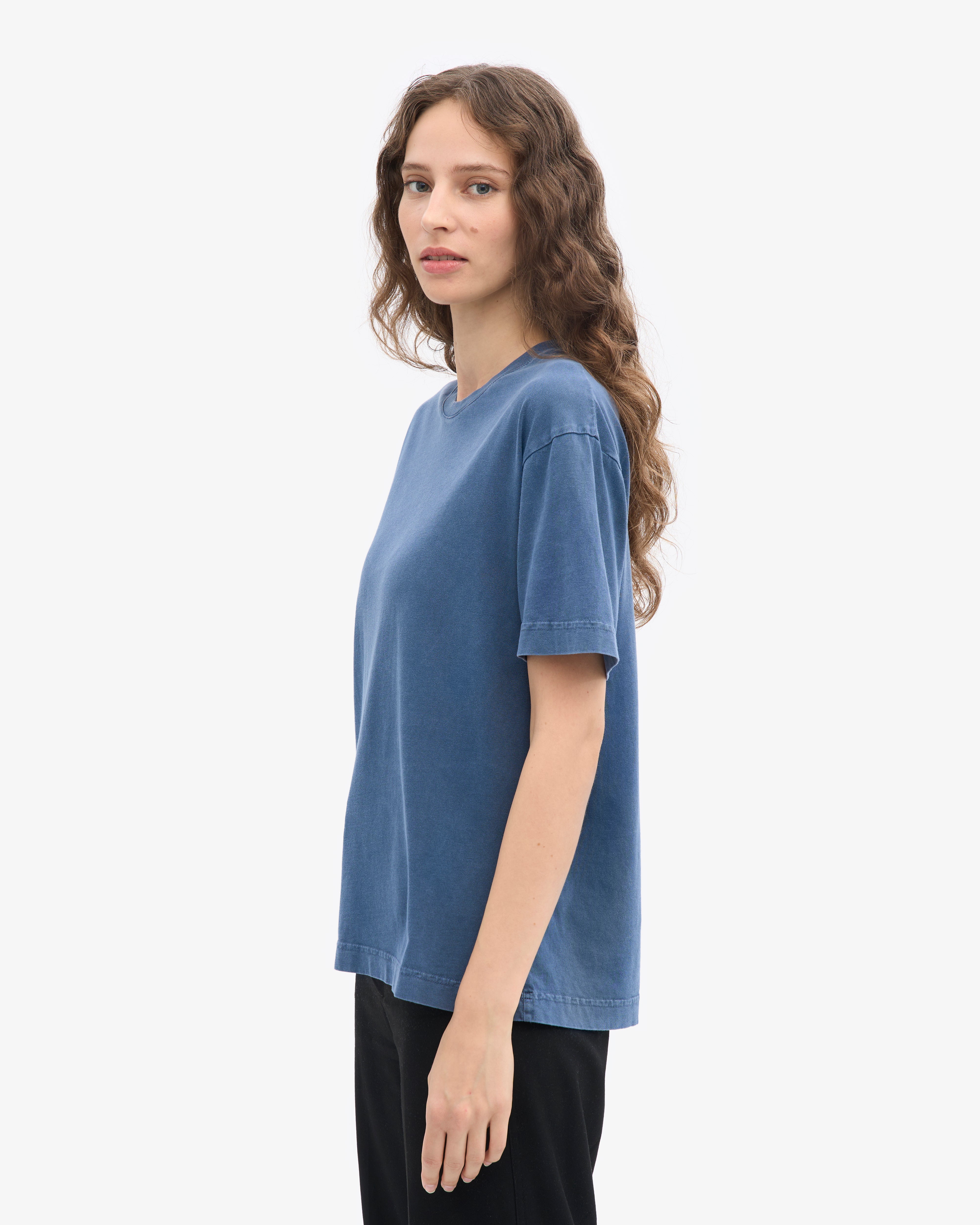 Oversized Organic T-Shirt - Neptune Blue