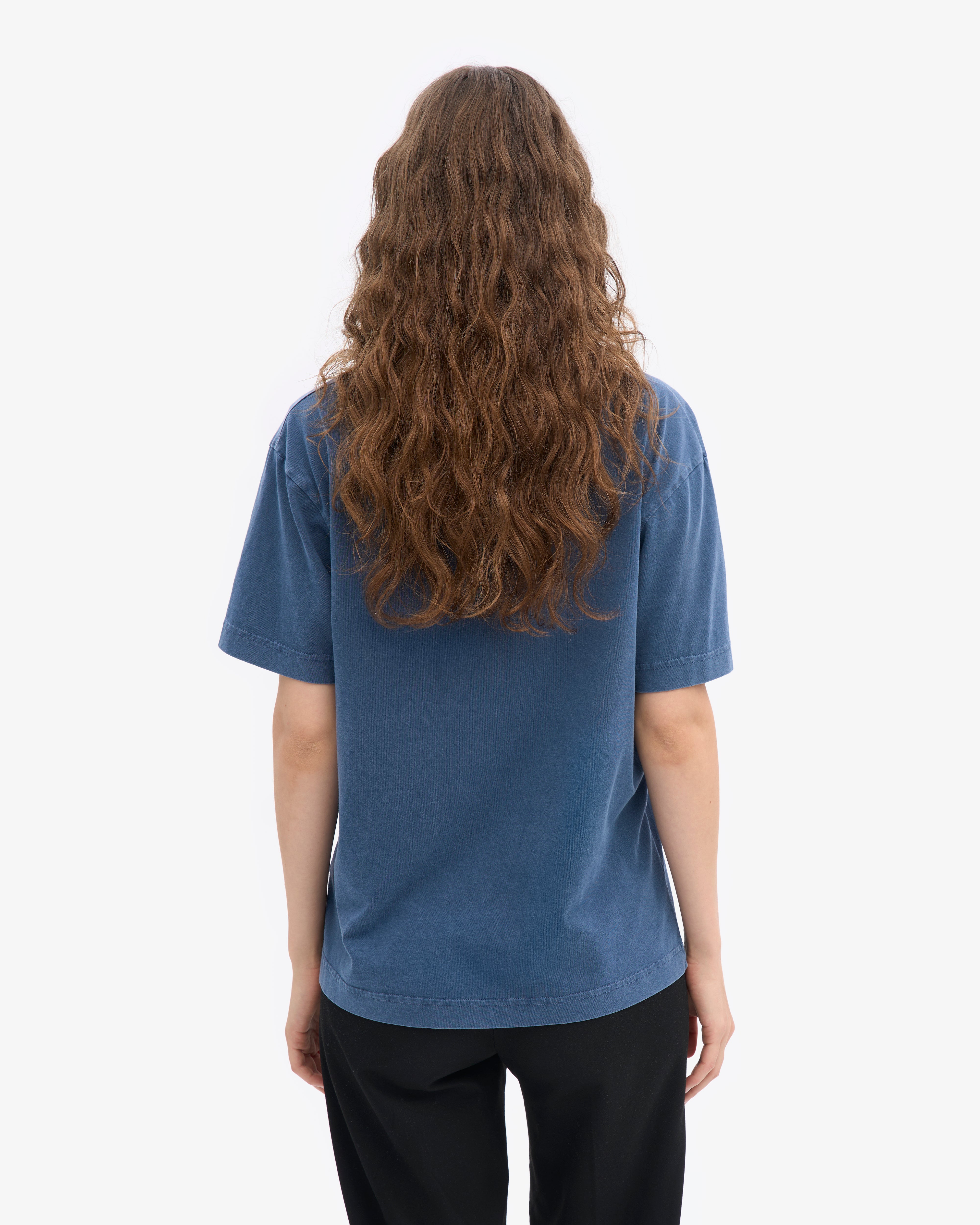 Oversized Organic T-Shirt - Neptune Blue