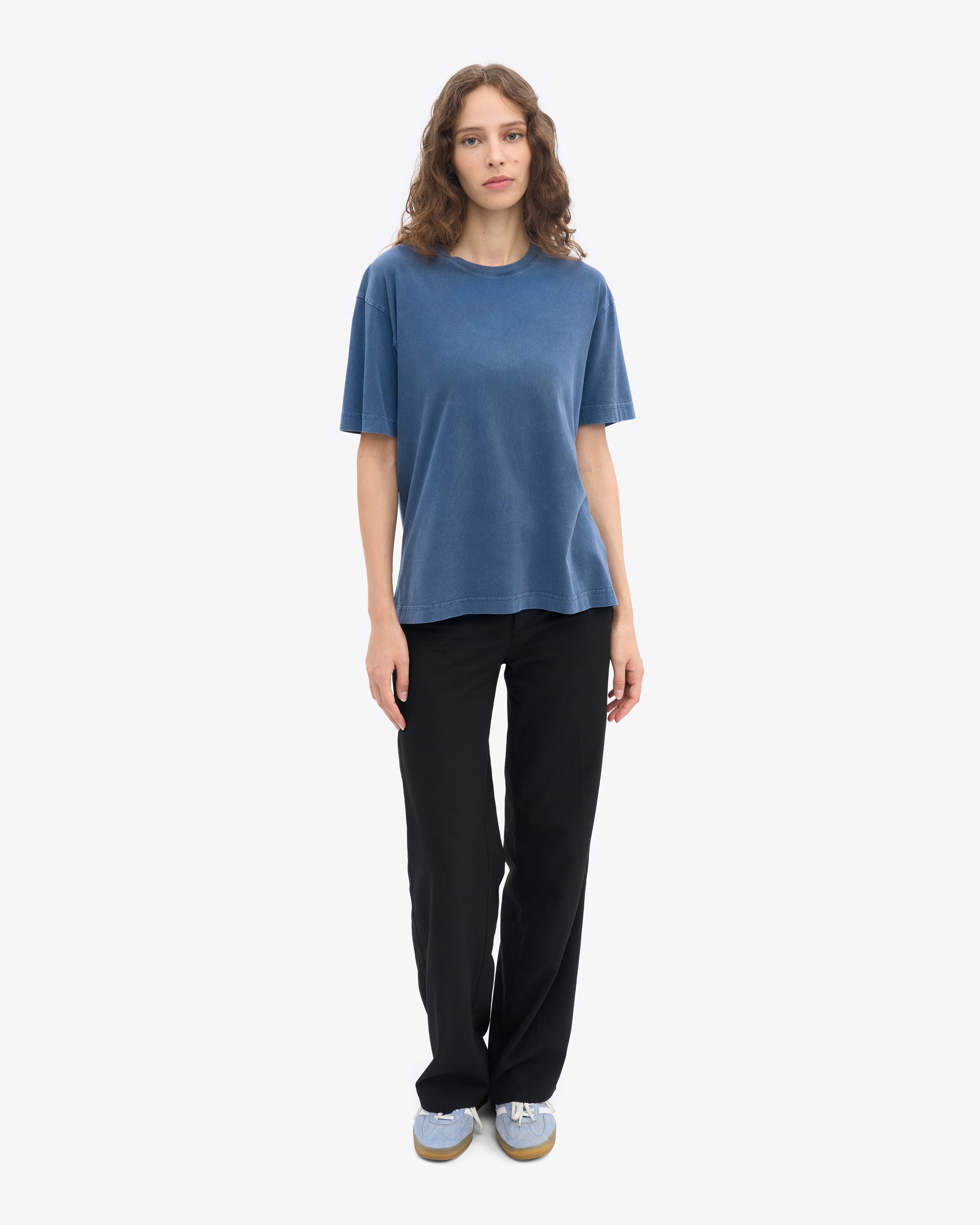 Oversized Organic T-Shirt - Neptune Blue