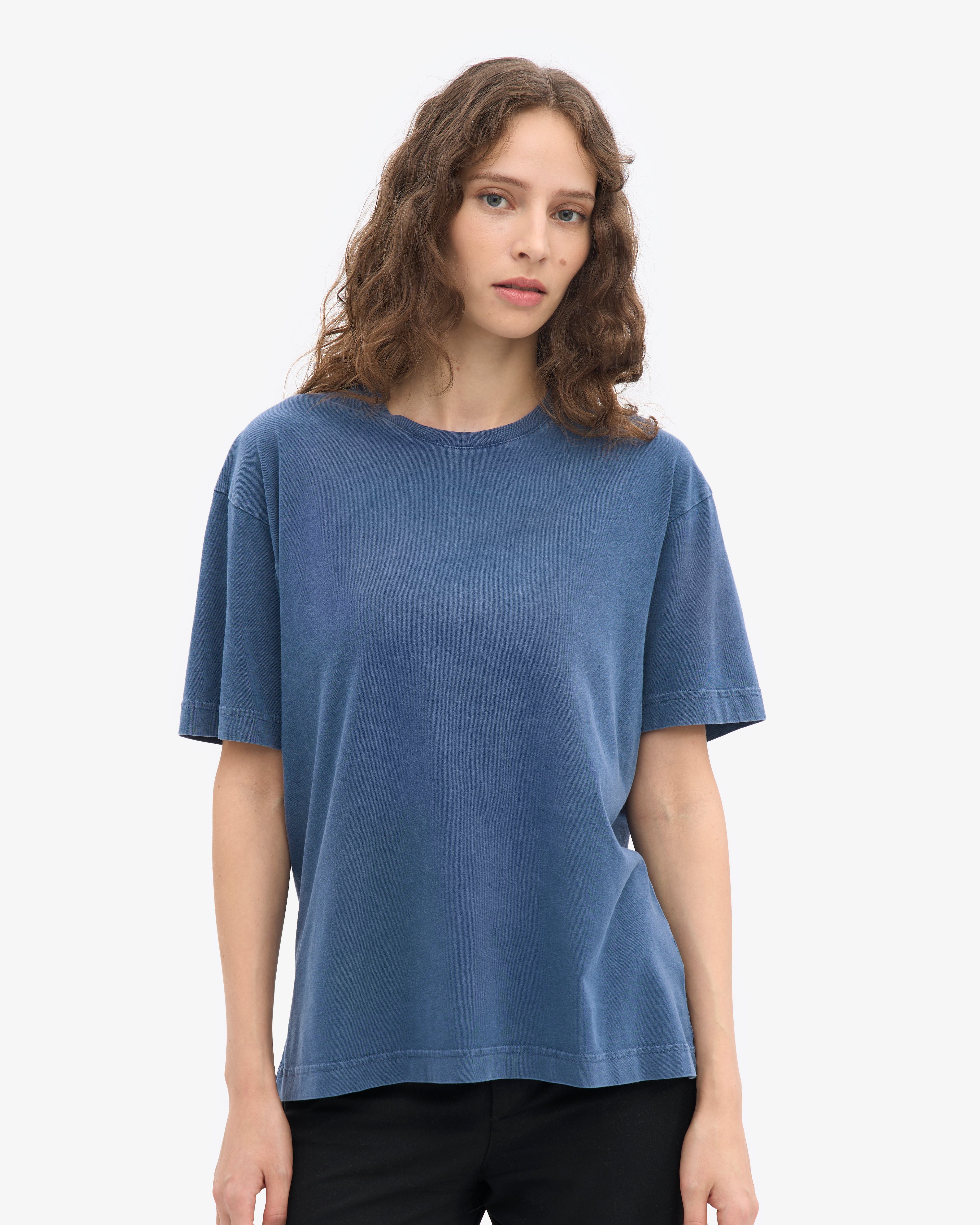 Oversized Organic T-Shirt - Neptune Blue