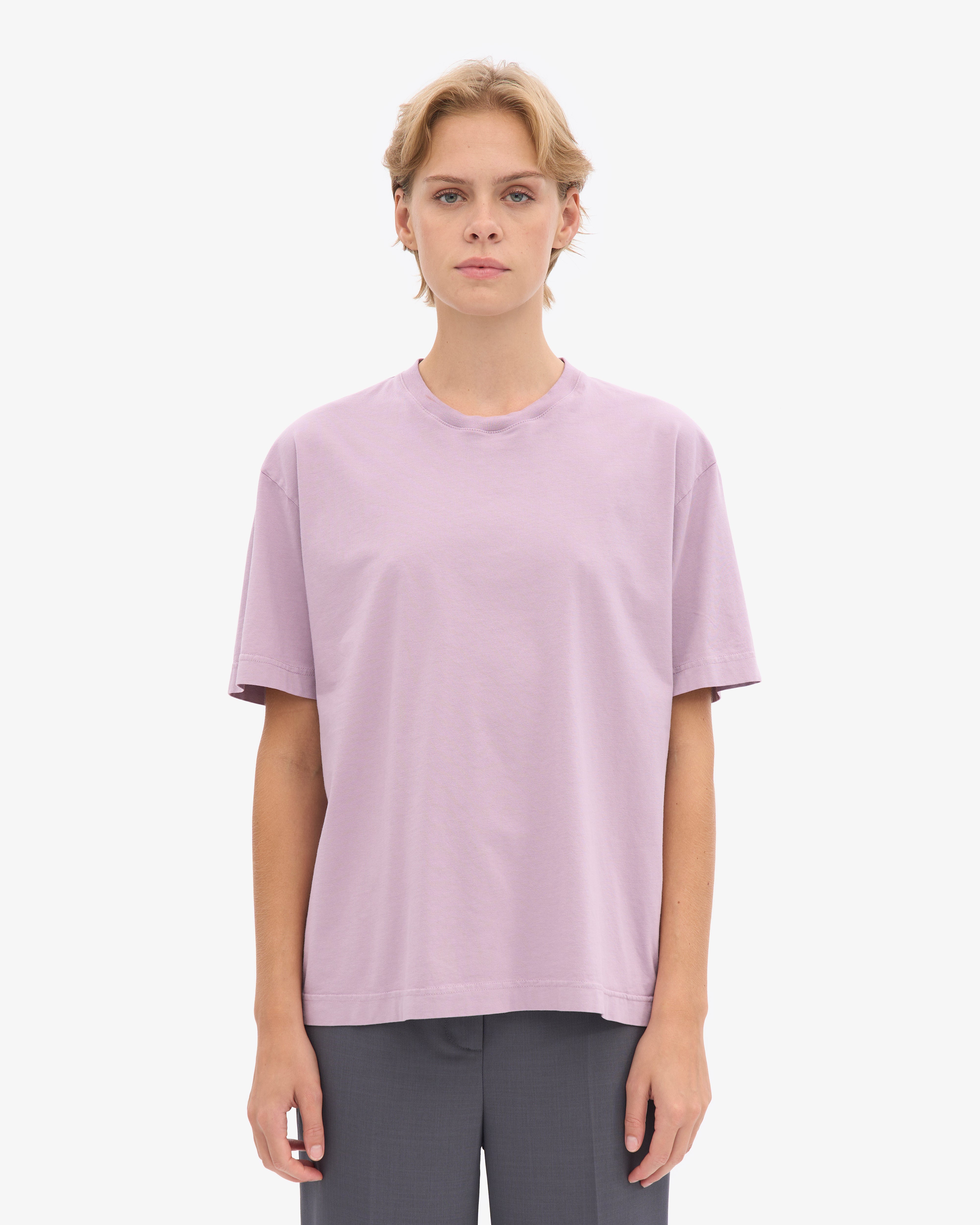 Oversized Organic T-Shirt - Pearly Purple