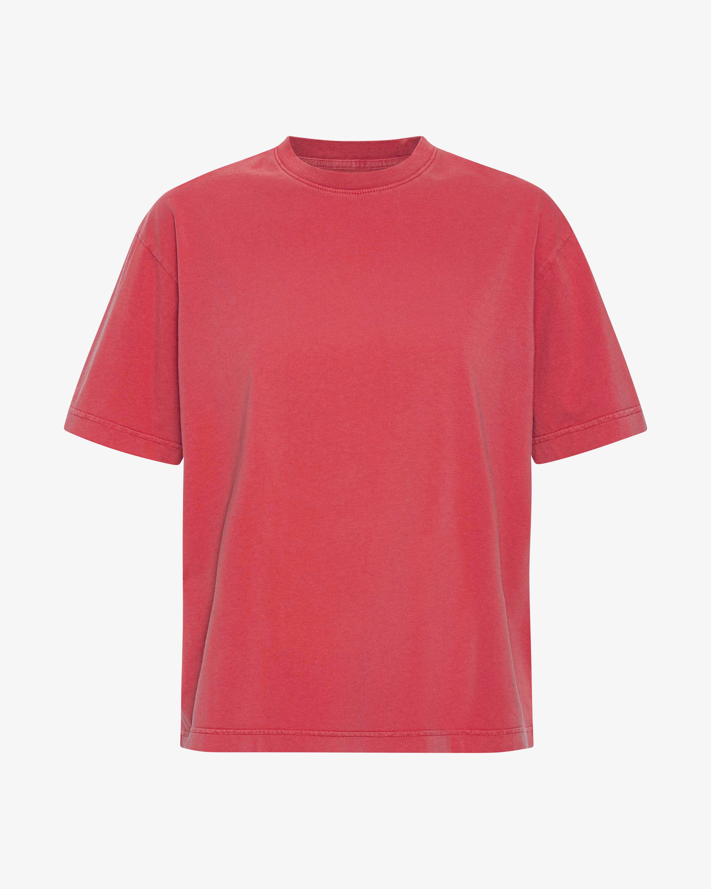 Oversized Organic T-Shirt - Faded Red