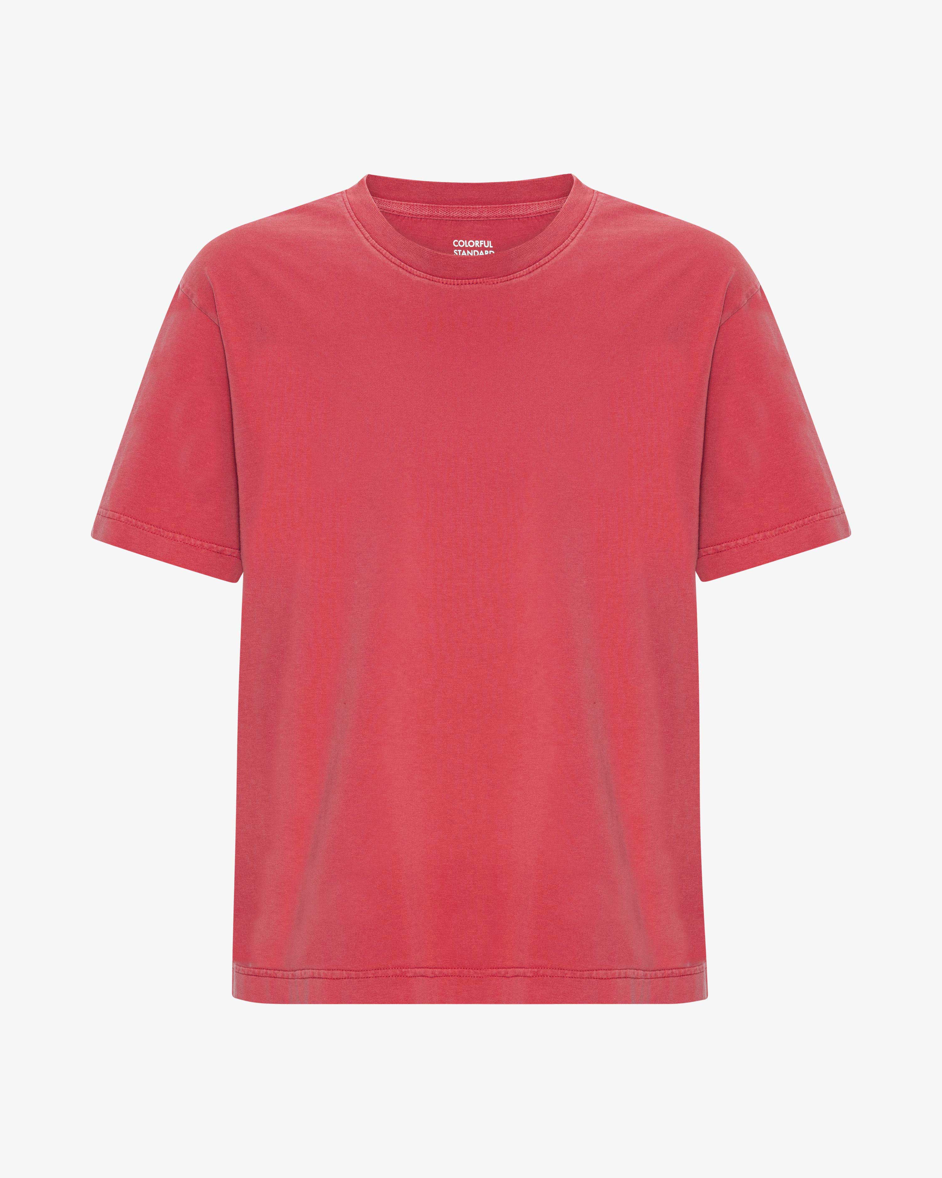Oversized Organic T-Shirt - Faded Red