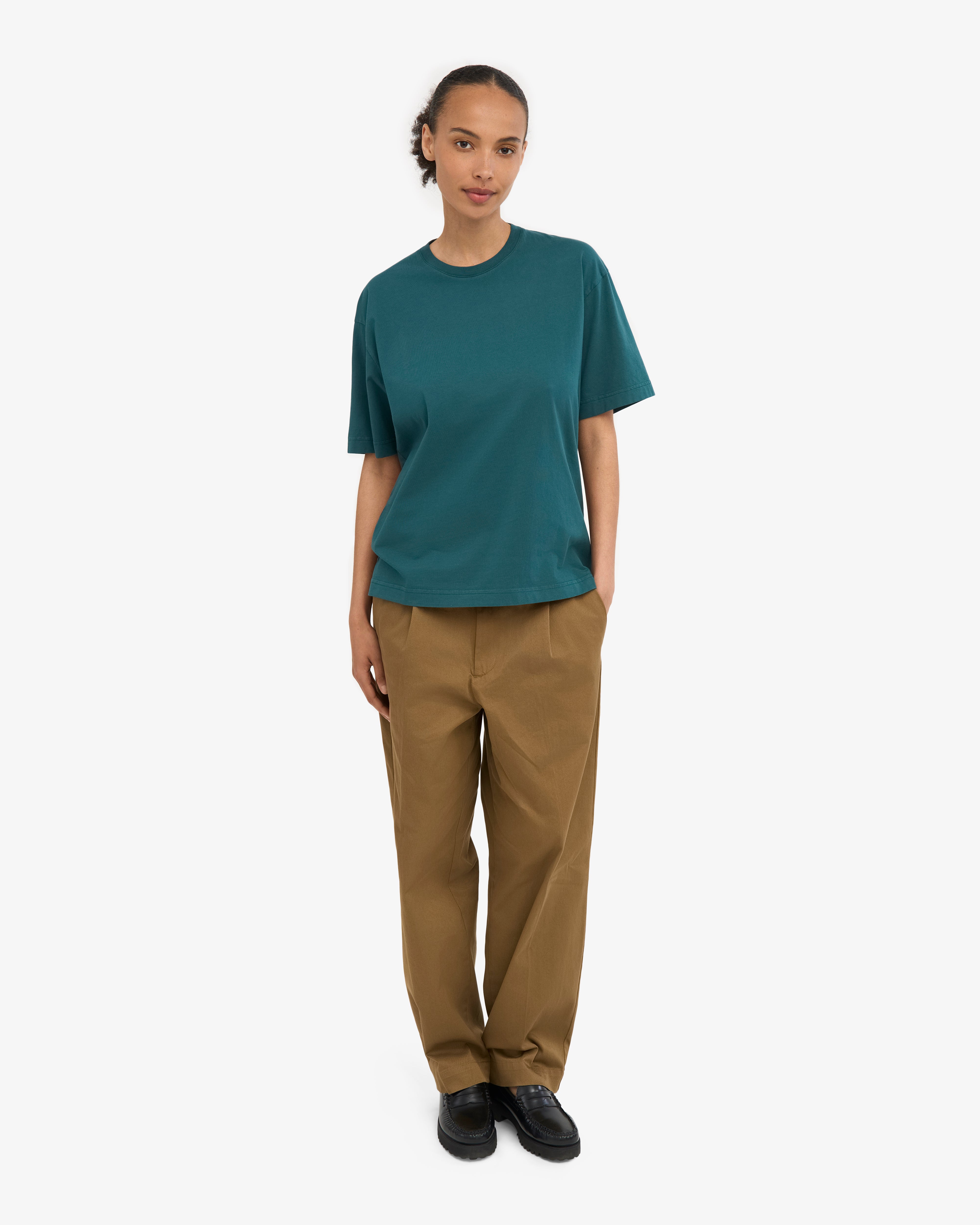 Oversized Organic T-Shirt - Ocean Green