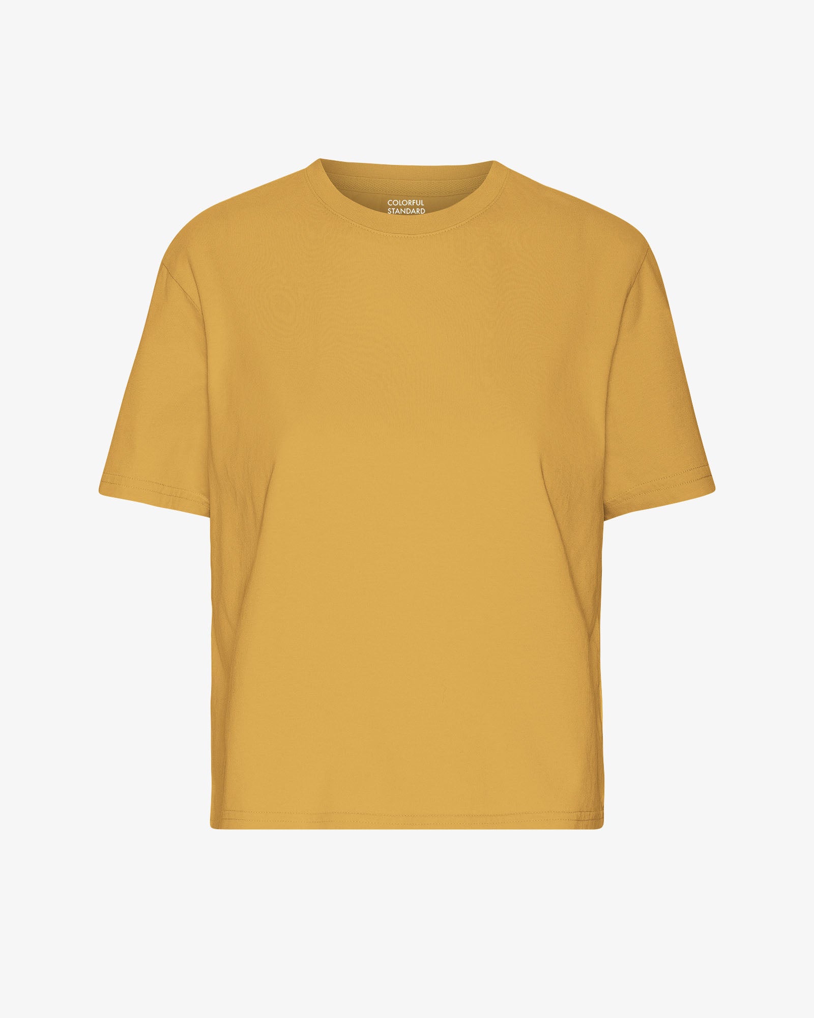 Organic Boxy Crop Tee - Burned Yellow