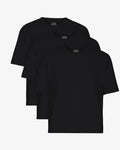 Organic Boxy Crop Tee - Deep Black (3-Pack)